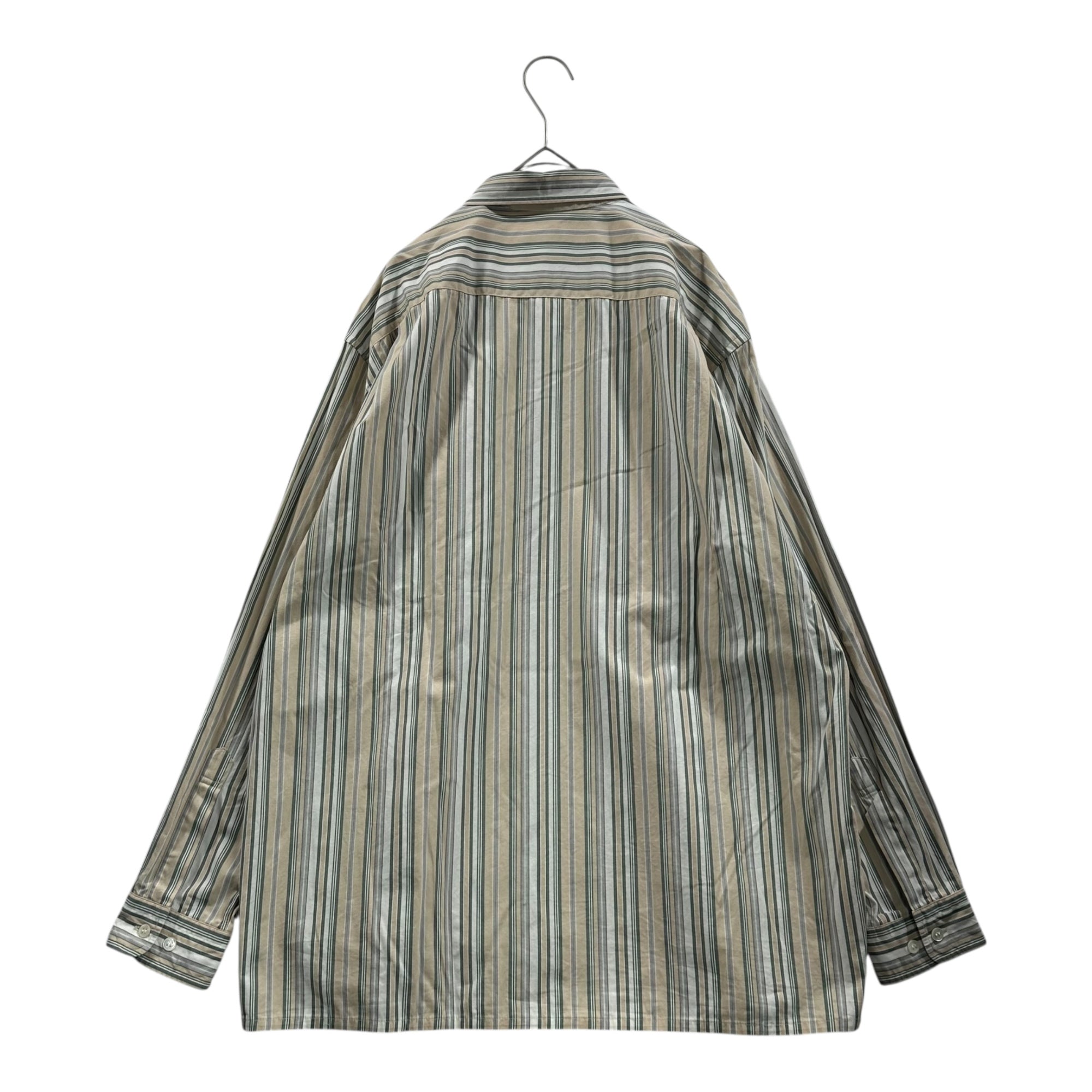 Christian Dior MONSIEUR（クリスチャンディオールムッシュ） 90's Striped L/S Shirt ストライプ 長袖 シャツ  L ベージュ