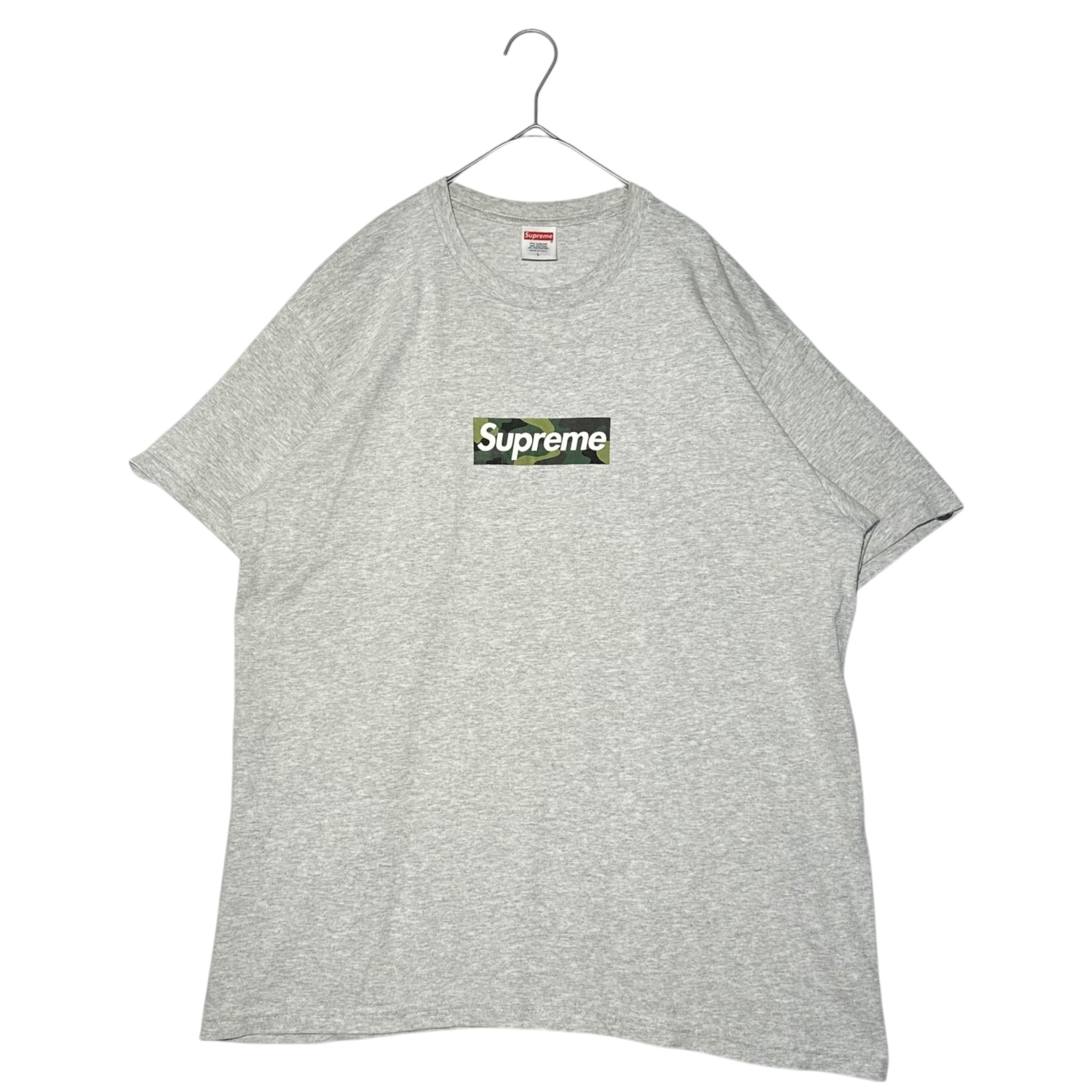 SUPREME(シュプリーム) 23AW CAMO BOX LOGO TEE  カモ ボックス ロゴ Tシャツ L グレー×カーキ