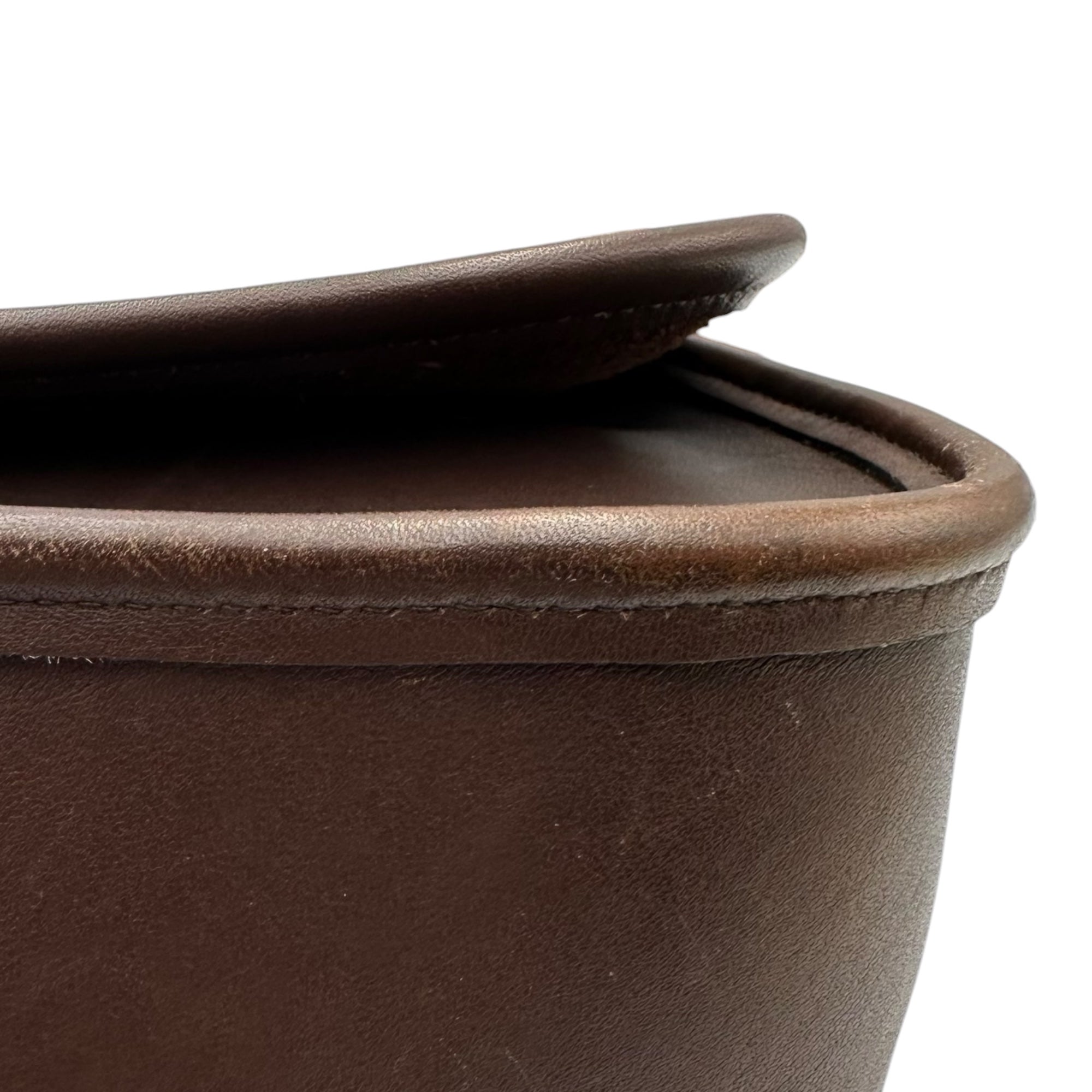 OLD COACH(オールドコーチ) Turnlock Old Leather Shoulder Pouch ターンロック オールド レザー ショルダー ポーチ ブラウン