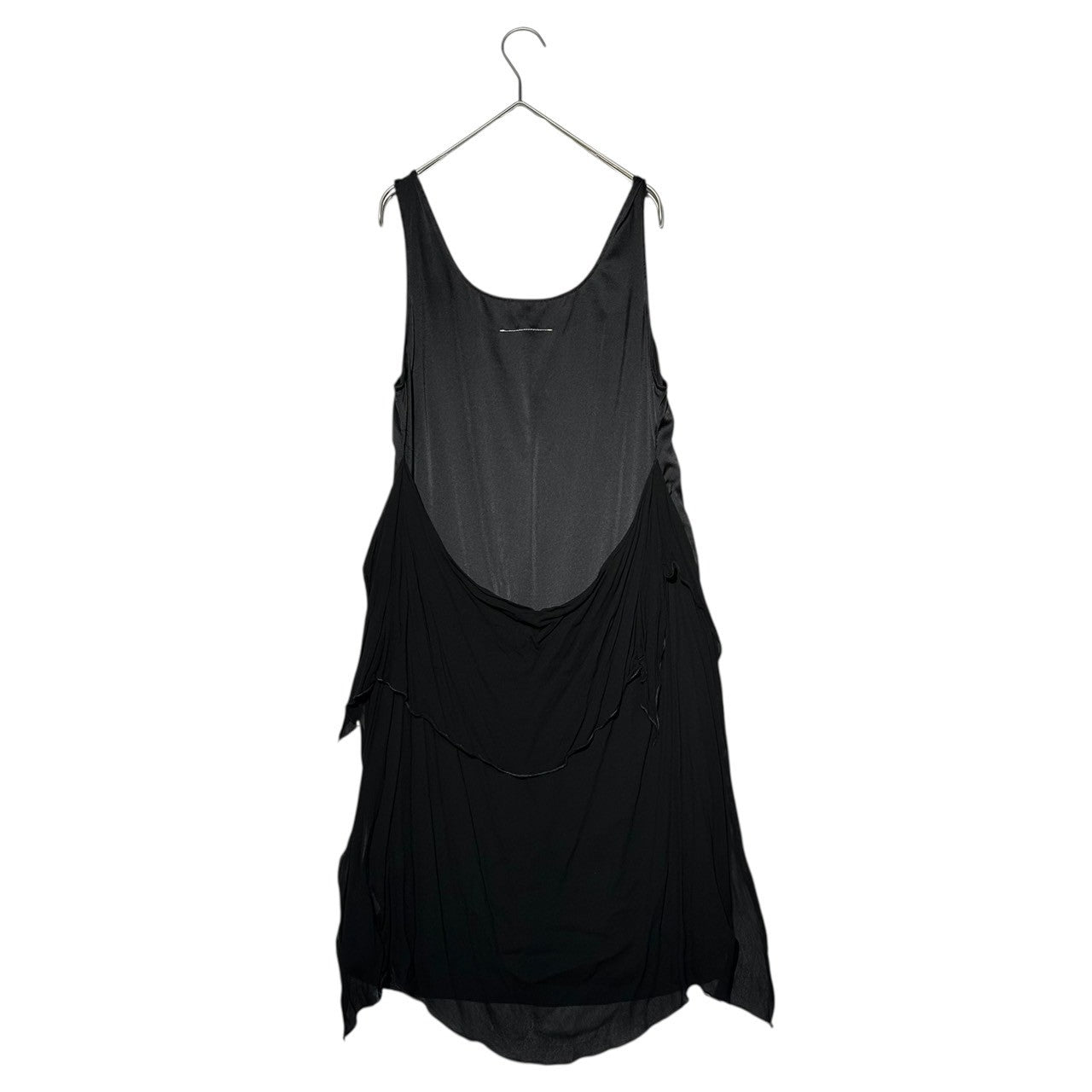 MM6 Maison Margiela(エムエムシックス) 16SS Back-Pleated Sleeveless Rayon Tunic Dress バック プリーツ ノースリーブ レーヨン チュニック ワンピース S32CT0740 40(L程度) ブラック