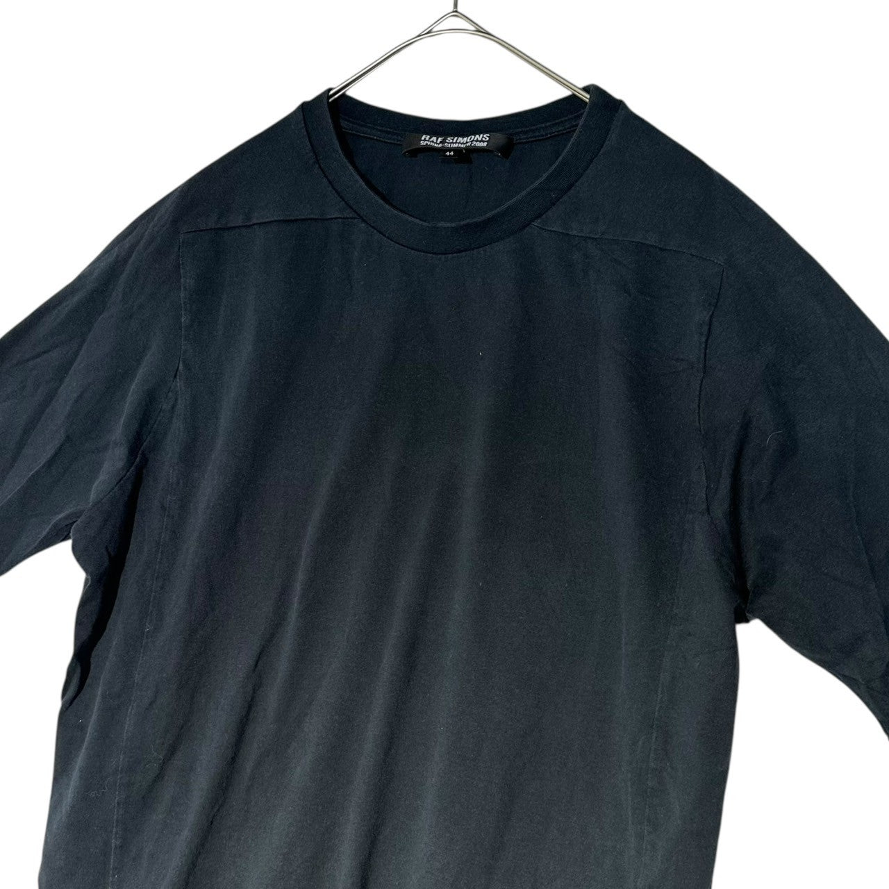 RAF SIMONS(ラフシモンズ) 08SS Hem Gathered S/S T-Shirt 裾ギャザー 半袖 Tシャツ 44 ネイビー
