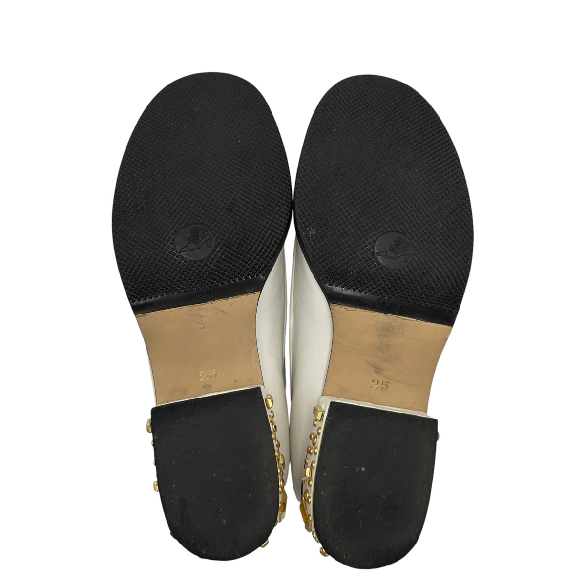 COMME des GARCONS HOMME PLUS(コムデギャルソンオムプリュス) 2007SS ”Golden boy” Studded Loafers ゴールデンボーイ スタッズ ローファー PS-K103 25cm ホワイト 00's 革靴 レザー
