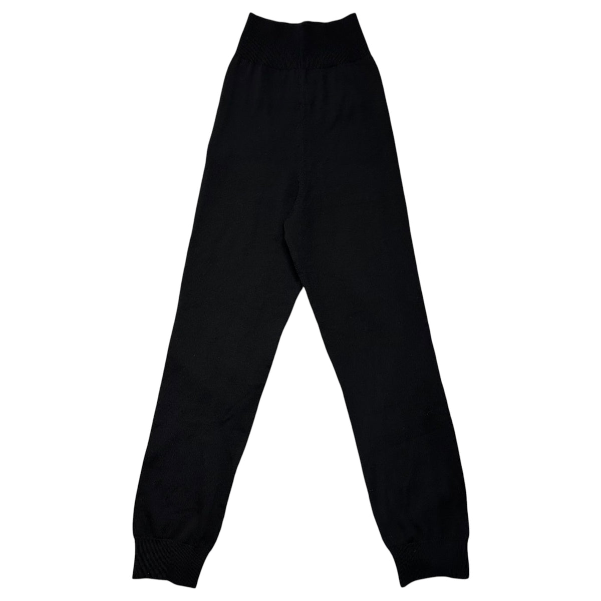 COMME des GARCONS(コムデギャルソン) 2002AW Basic Ribbed Knit Pants ベーシック ニット リブ パンツ GG-N005 FREE ブラック AD2002