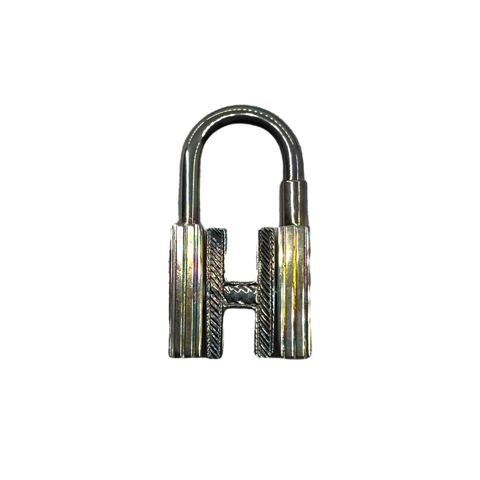 HERMES(エルメス) H Motif Padlock Cadena Charm Hモチーフ 南京錠 カデナ チャーム シルバー 箱付 ペンダントトップにも