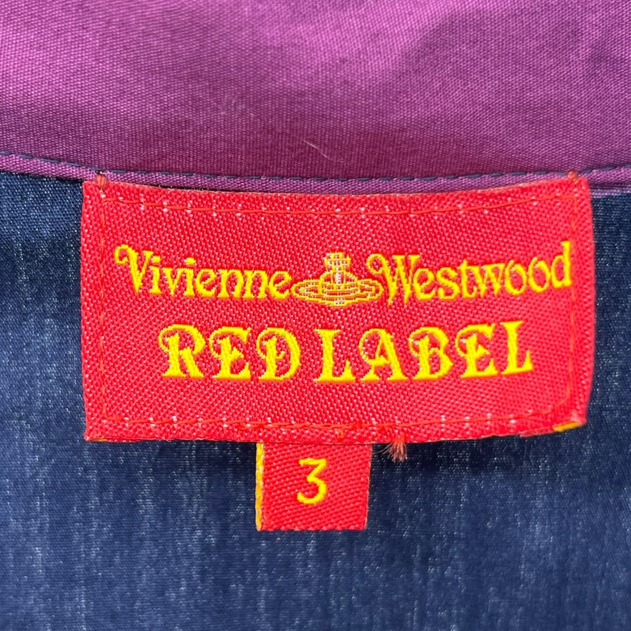 Vivienne Westwood ANGLOMANIA(ヴィヴィアンウエストウッドアングロマニア) Ant Embroidery 2 Pattern Check Switching Deformation Shirt アント 刺繍 2パターン チェック 切替 変形 シャツ 15-01-831001 40(M程度) パープル×グリーン