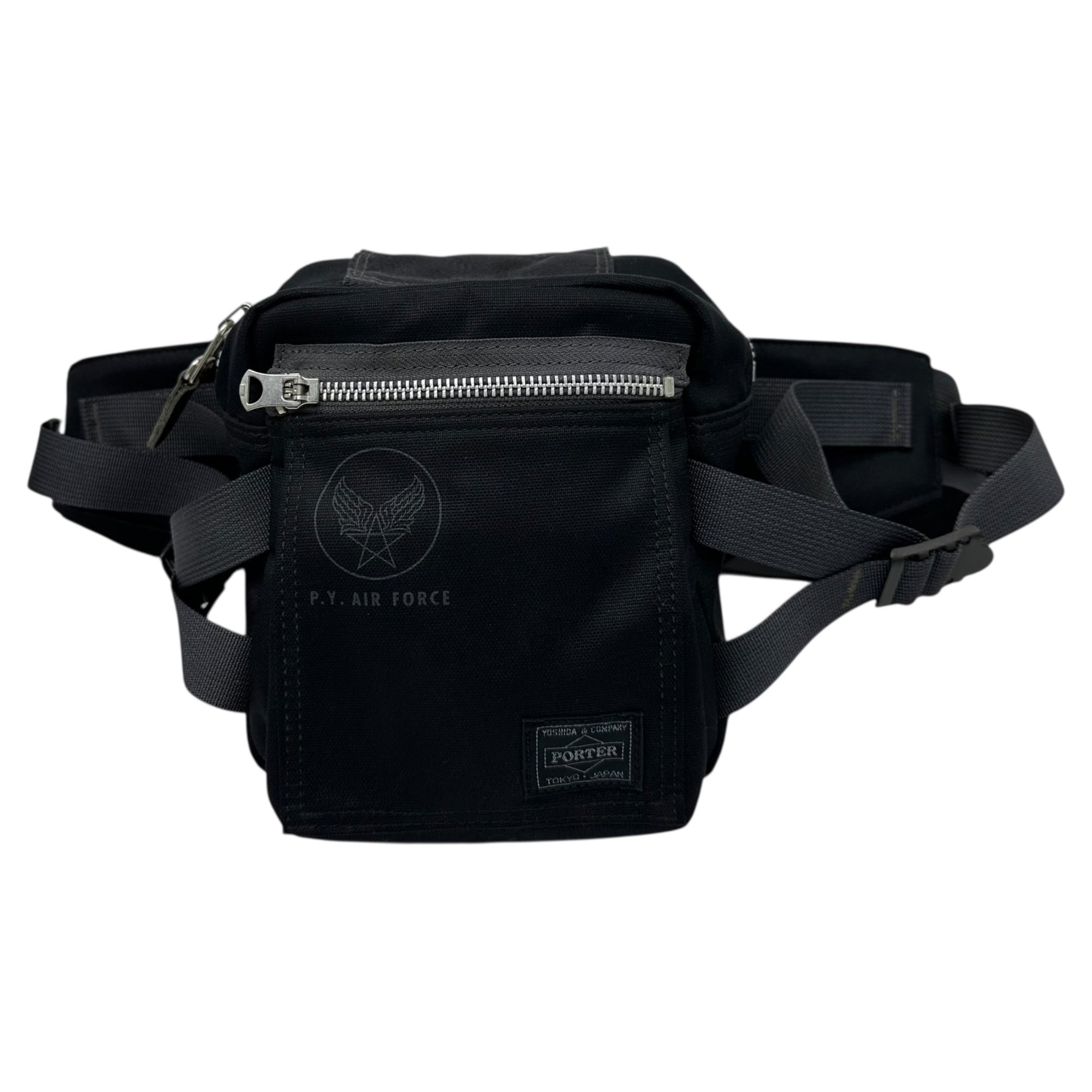 PORTER(ポーター) FLYING ACE P-2Y FANNY PACK フライング エース ファニーパック ウエスト バッグ 863-16810 ブラック 現行品 参考定価45,100円(税込)