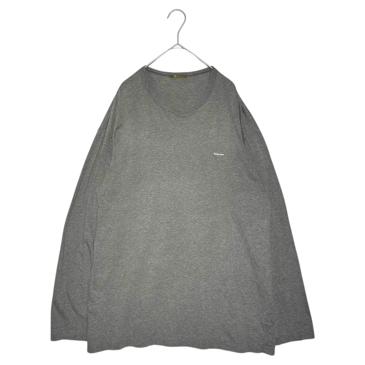 Y's for men(ワイズフォーメン) 90's Vintage one point logo long sleeve T-shirt ヴィンテージ ワンポイントロゴ ロングスリーブ Tシャツ MZ-T02-001 FREE グレー×ホワイト