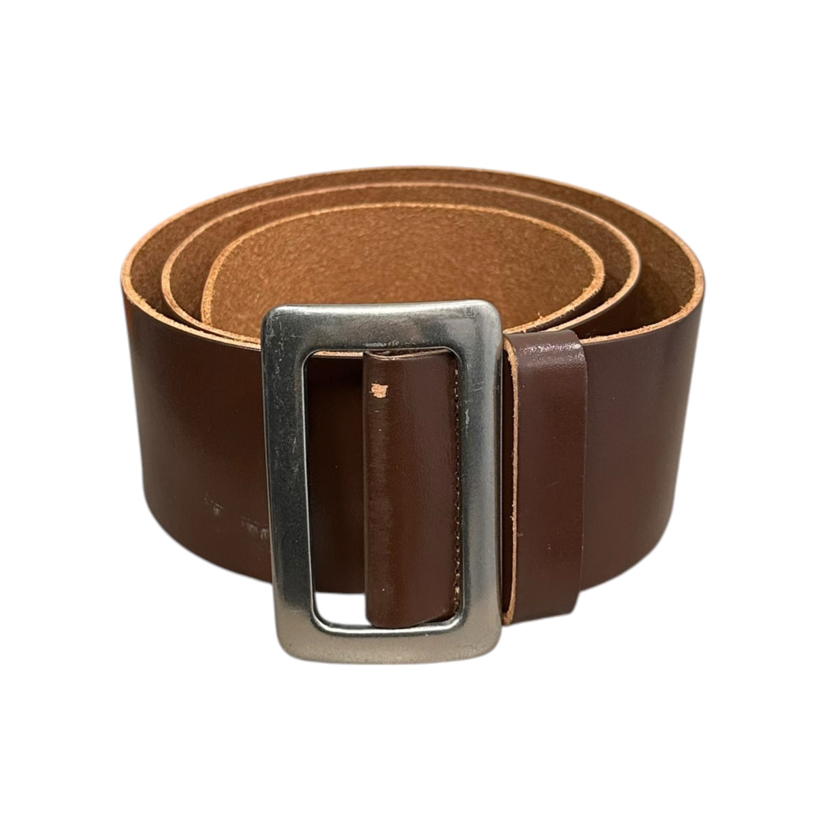 tricot COMME des GARCONS(トリココムデギャルソン) Basic Wide Leather Belt レザー ベーシック ワイド 太ベルト ブラウン