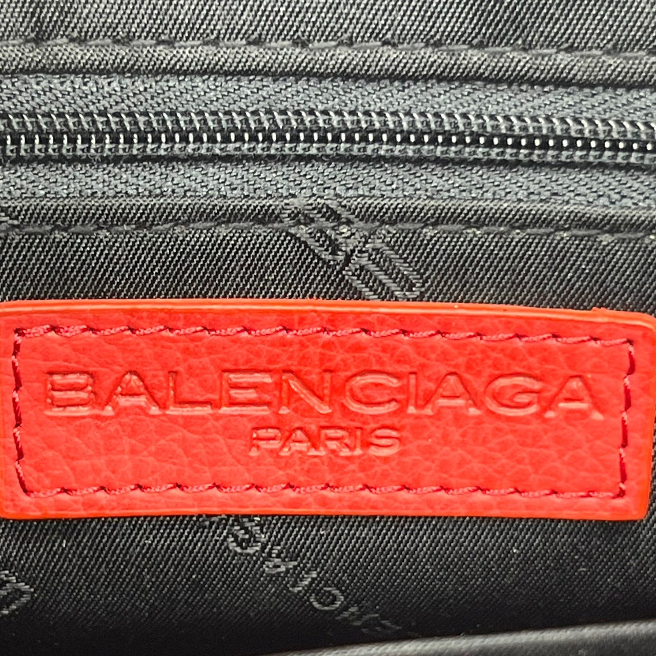 BALENCIAGA(バレンシアガ) モノグラムハンドバッグ レッド