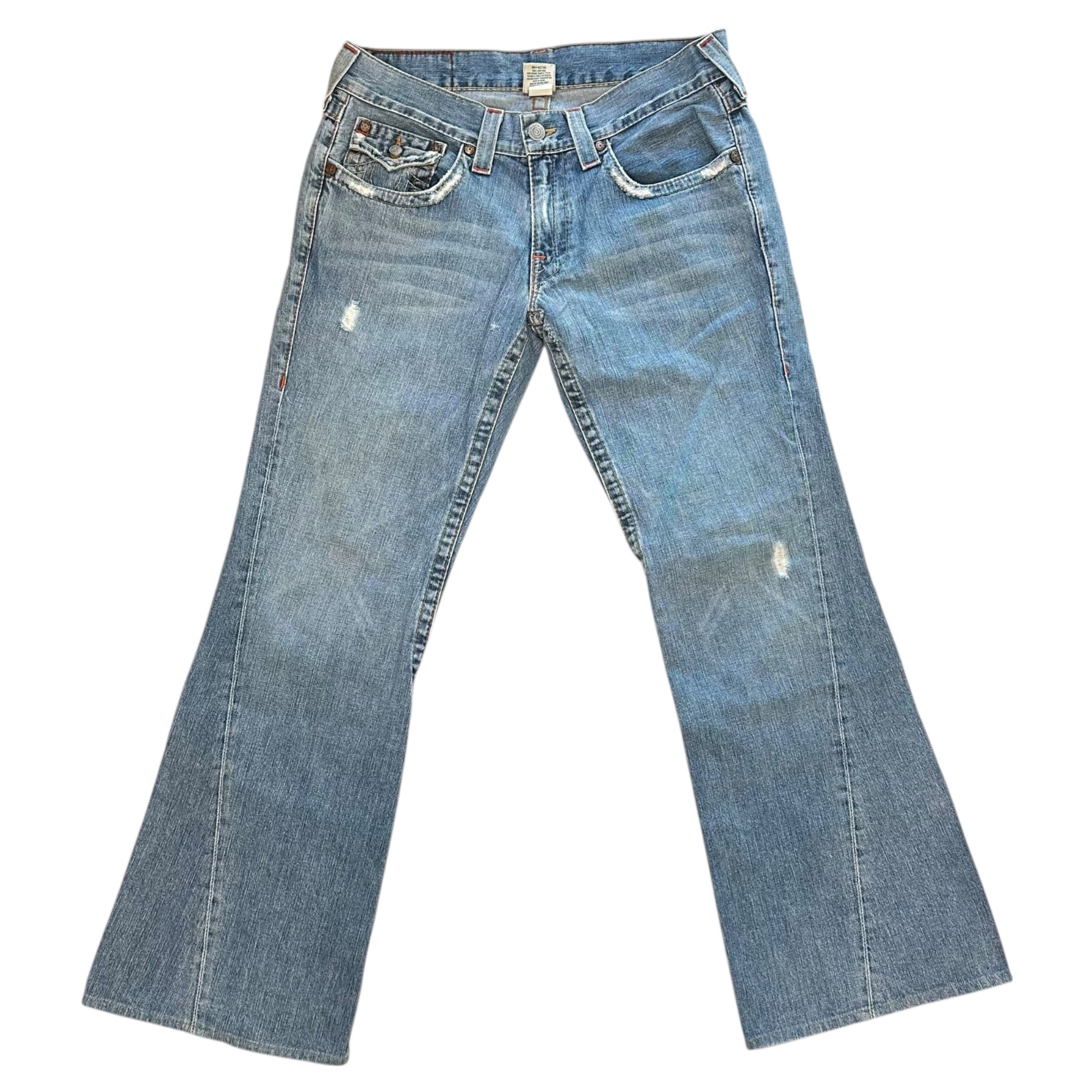 TRUE RELIGION(トゥルーレリジョン) 00's Leather Pocket Wide Flare