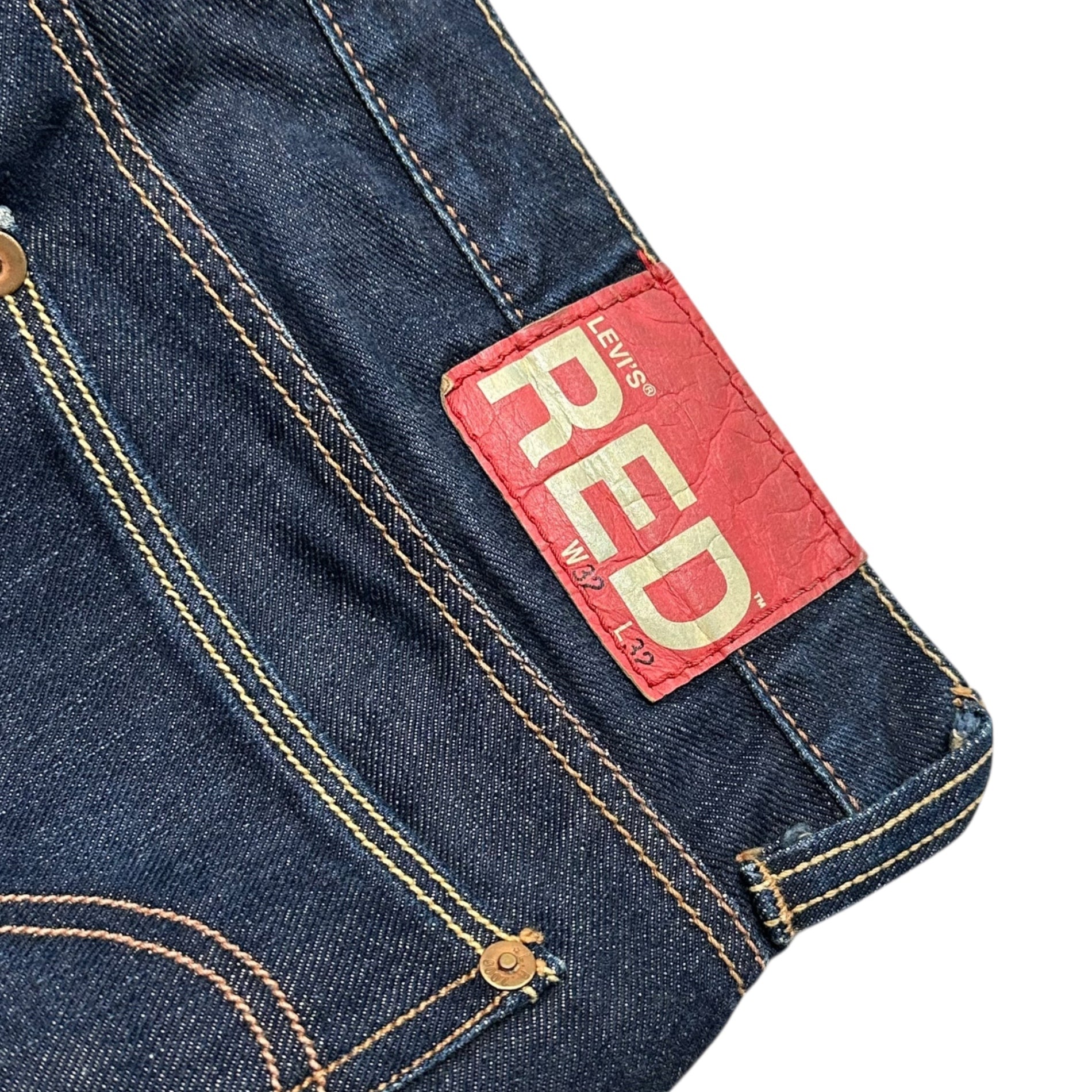 Levi's RED(リーバイスレッド) 00's Skinny Shoe Cut スキニー シューズ カット デニム パンツ 2917 W32 L32 インディゴ フレア