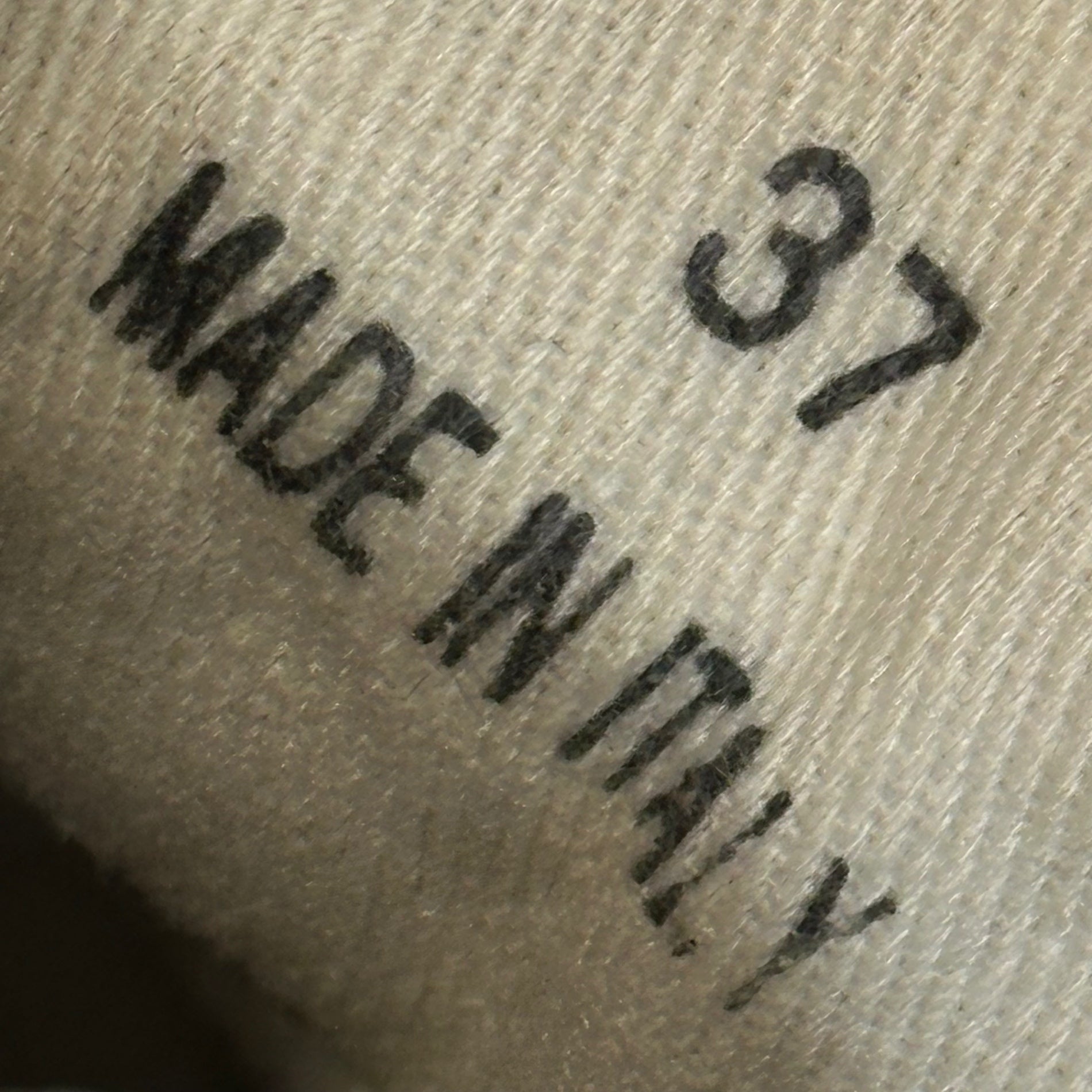MAISON MARGIELA(メゾンマルジェラ) 2019AW TABI Canvas Sneakers 足袋 キャンバス スニーカー ペンキ S58WS0110 37(23.5～24.cm程度) ブラック×シルバー ローカット タビ