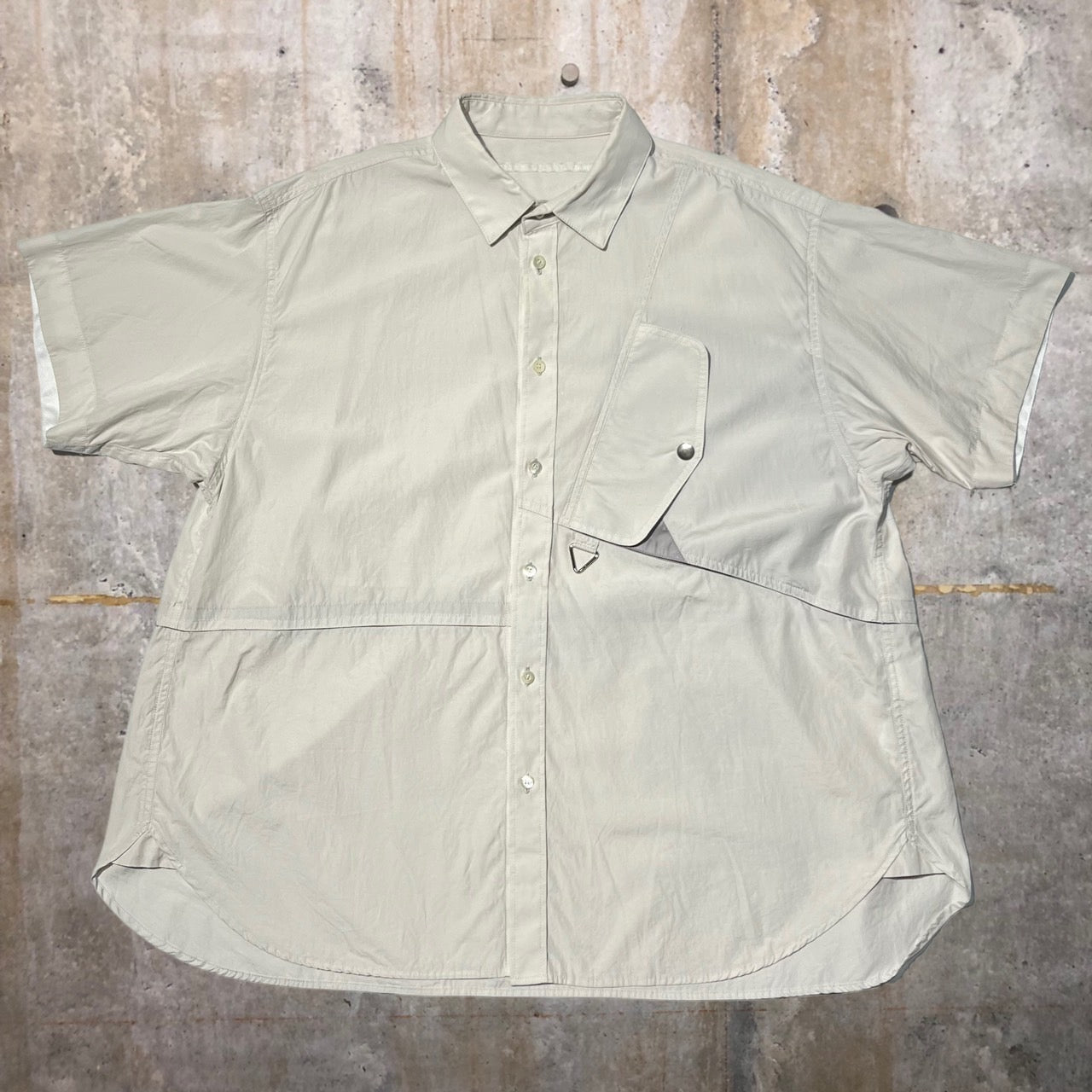 HOT本物保証コムデギャルソンシャツ フリル ドッキング 切替 半袖 シャツ フランス製 シャツ、ブラウス シャツ、ブラウス S Sサイズ