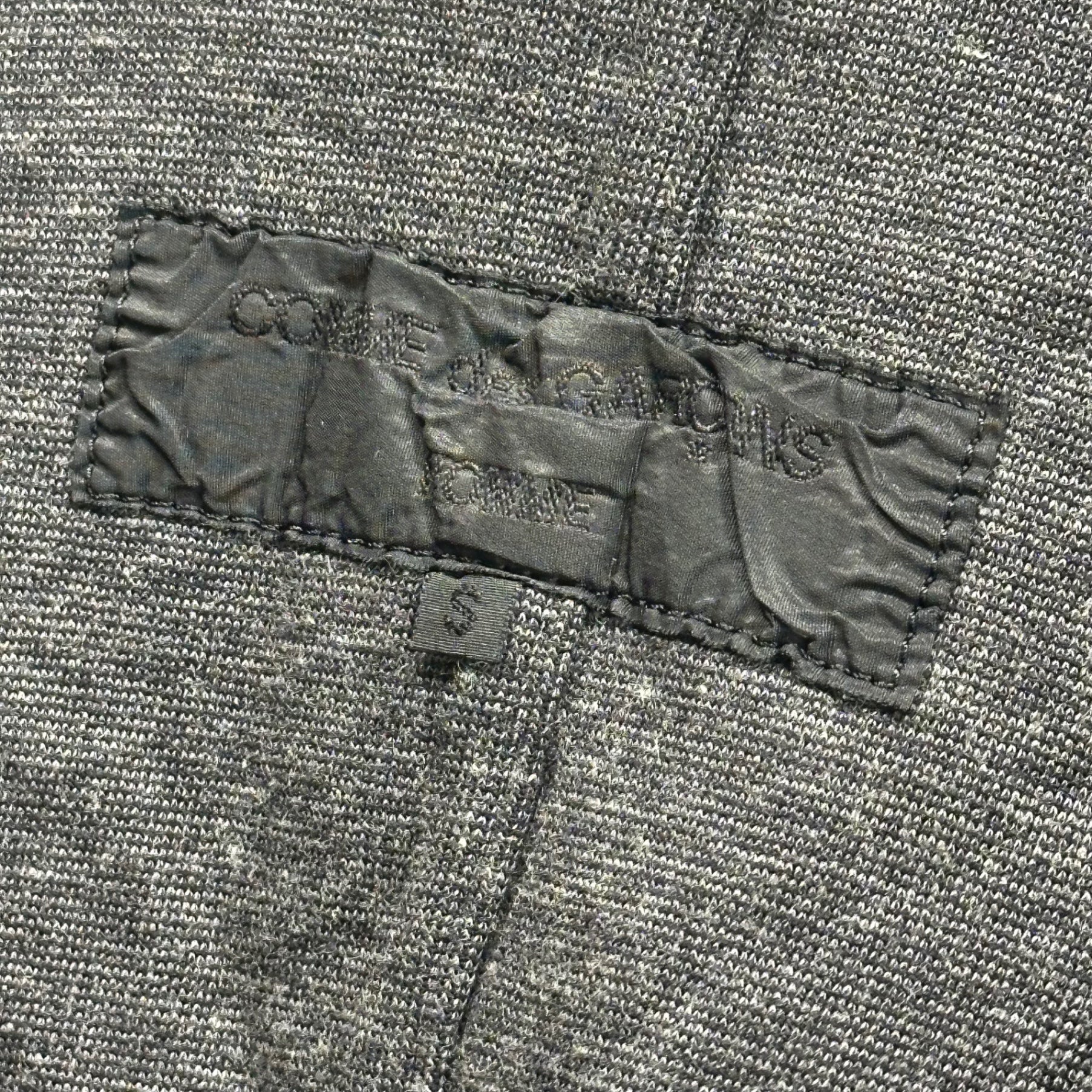 COMME des GARCONS HOMME(コムデギャルソンオム) 05AW Poly-Felted Back Line 3B Tailored Jacket ポリ 縮絨 背面 ライン 3B テーラード ジャケット HP-J005 S ブラック×イエロー AD2005 製品染め