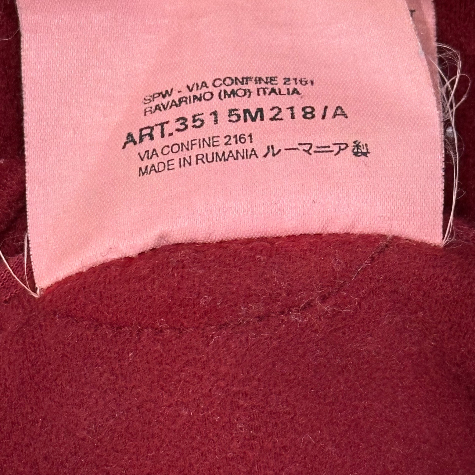 STONE ISLAND(ストーンアイランド) 01AW Garment dye Quilted Nylon Padded Jacket ガーメントダイ キルティング 中綿 ジャケット 3515M218 L レッド アーカイブ 00's カバーオール