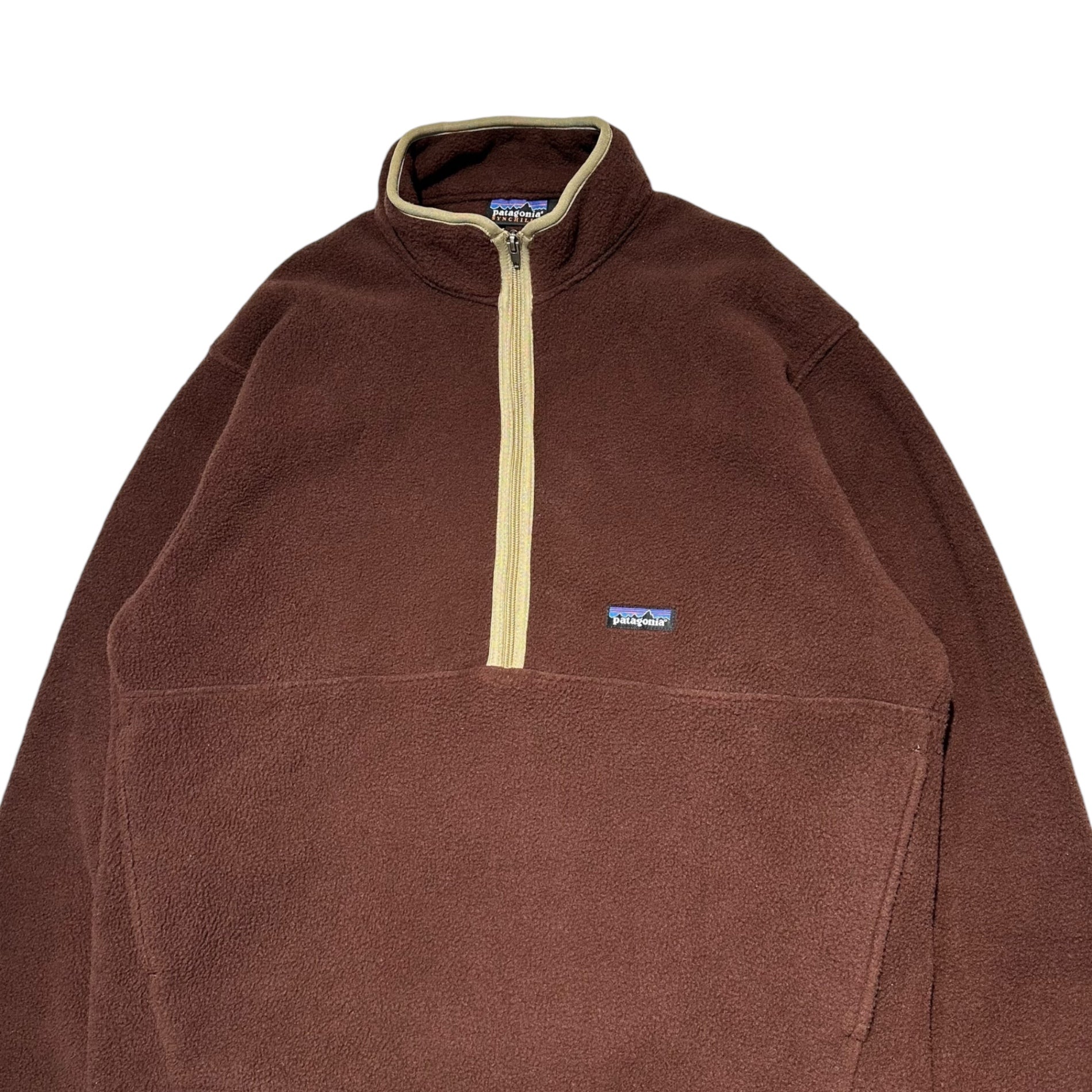 Patagonia(パタゴニア) 2002AW SYNCHILLA Half-Zip Fleece Pullover Jacket シンチラ ハーフジップ フリース プルオーバー ジャケット 25735 L ブラウン 00's アウトドア