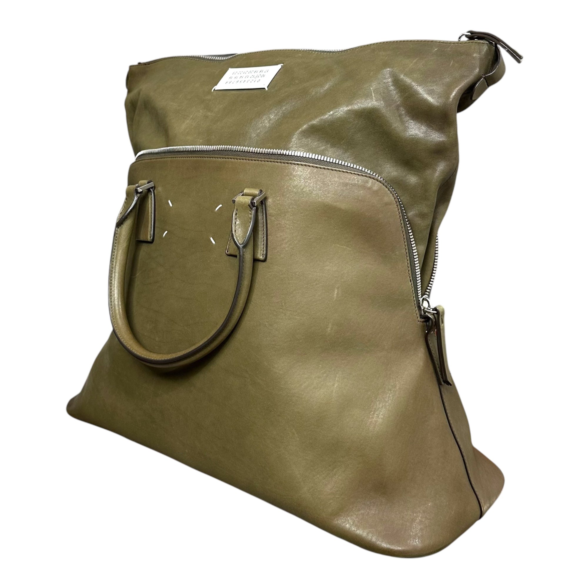 MAISON MARGIELA(メゾンマルジェラ) 5AC Bag XL - Limited Edition 2WAY ショルダー バッグ VIP限定カラー SB1WG0072 XL ミリタリーグリーン 著名人着用