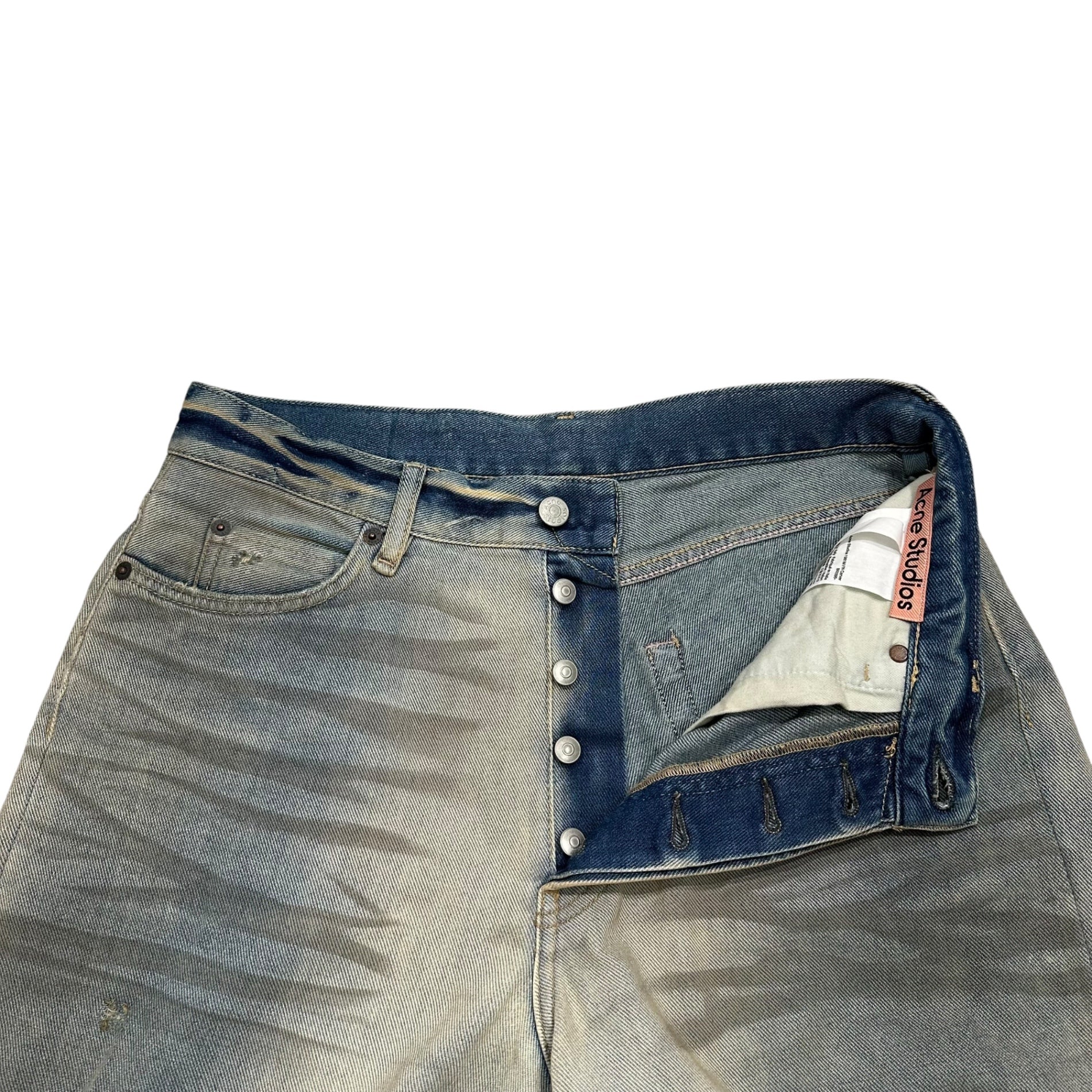 Acne Studios(アクネストゥディオズ) BAGGY FIT JEANS - 1981M FN Carver バギー デニム パンツ B00395- 46 ライトインディゴ ワイド ジーンズ