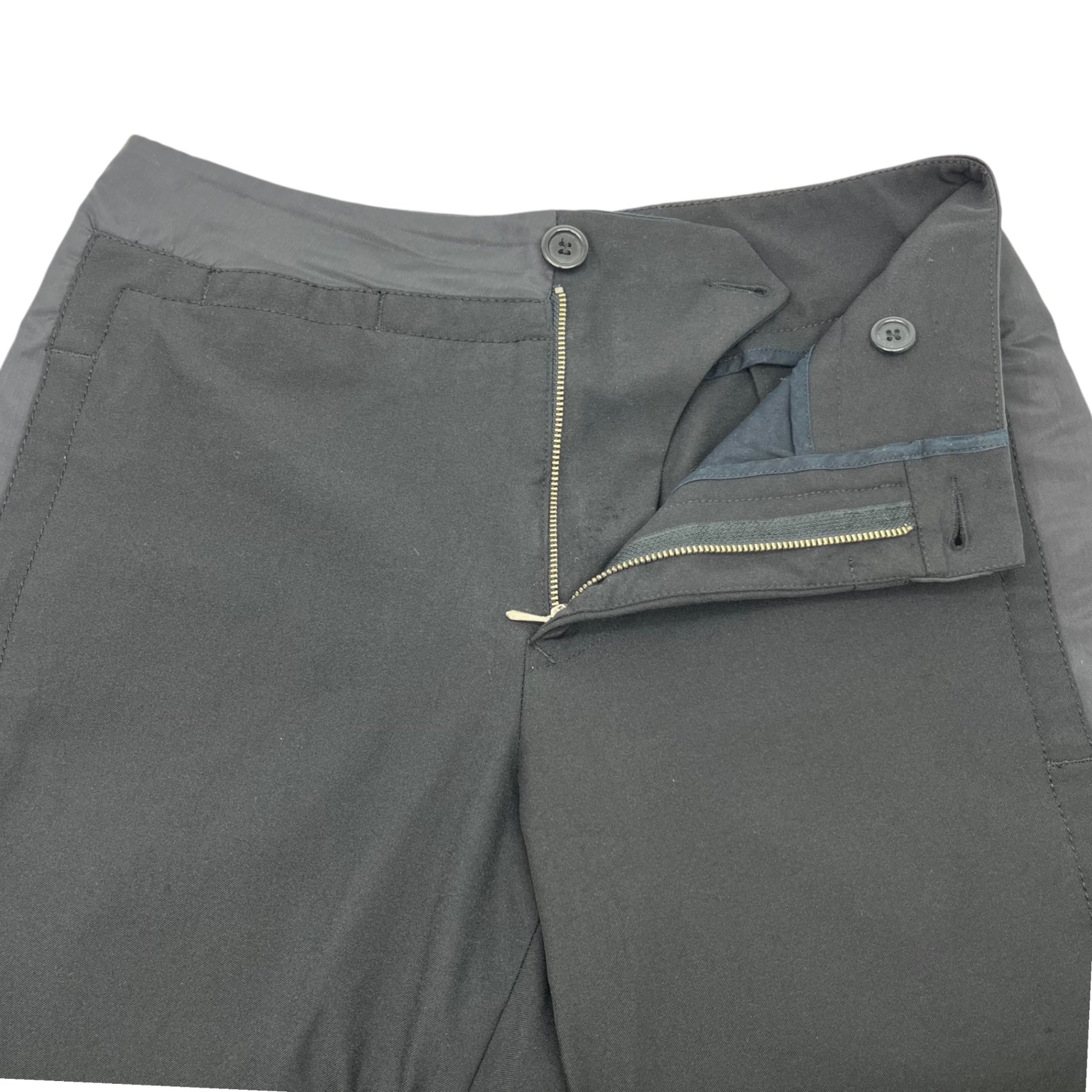 DIRK BIKKEMBERGS(ダークビッケンバーグ) 00's West side switching slacks ウエスト サイド 切替 スラックス 00年代 アーカイヴ 48(M) ブラック