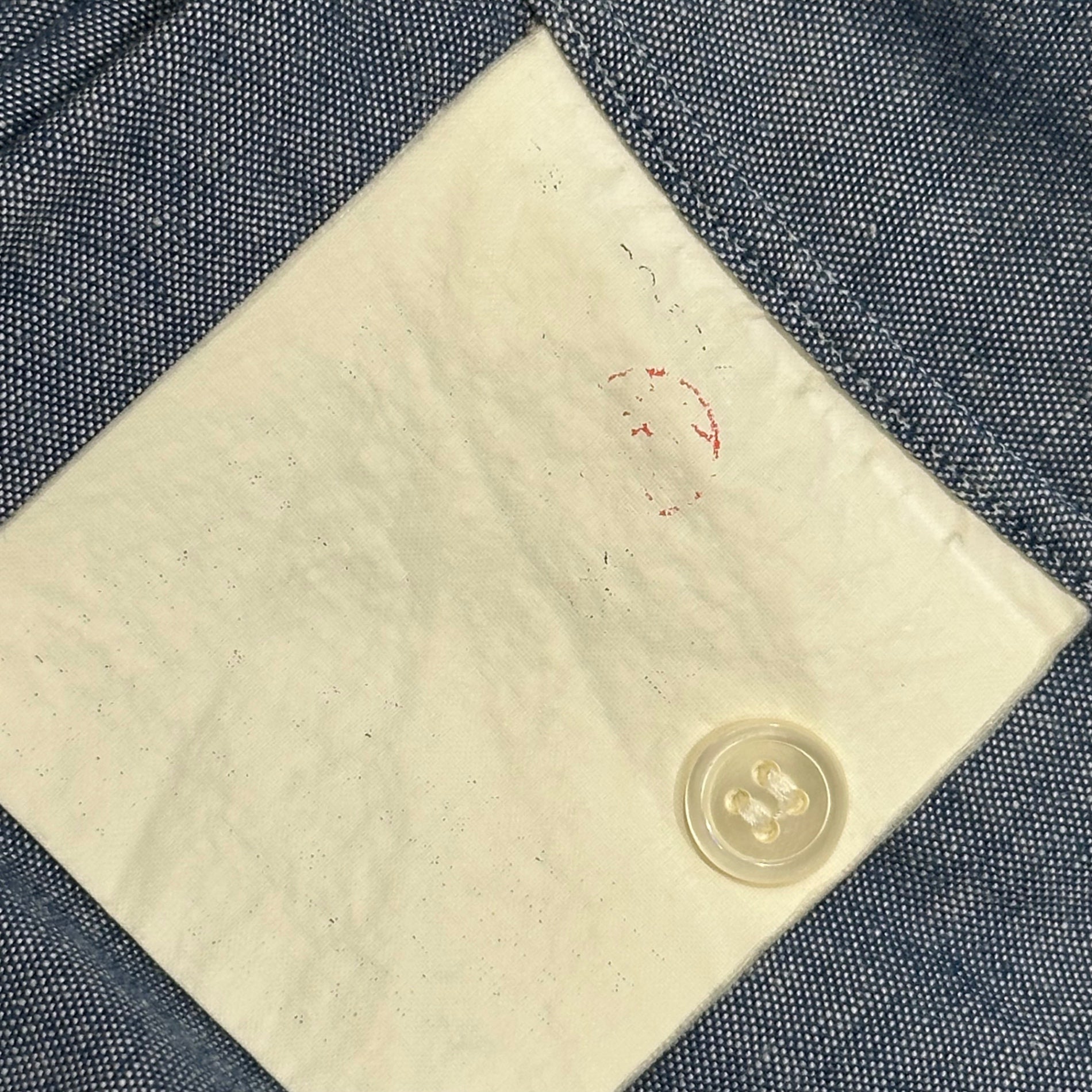 COMME des GARCONS HOMME DEUX(コムデギャルソンオムドゥ) Polka Dot Chambray Shirt ドット柄 シャンブレー シャツ XS ライトインディゴ