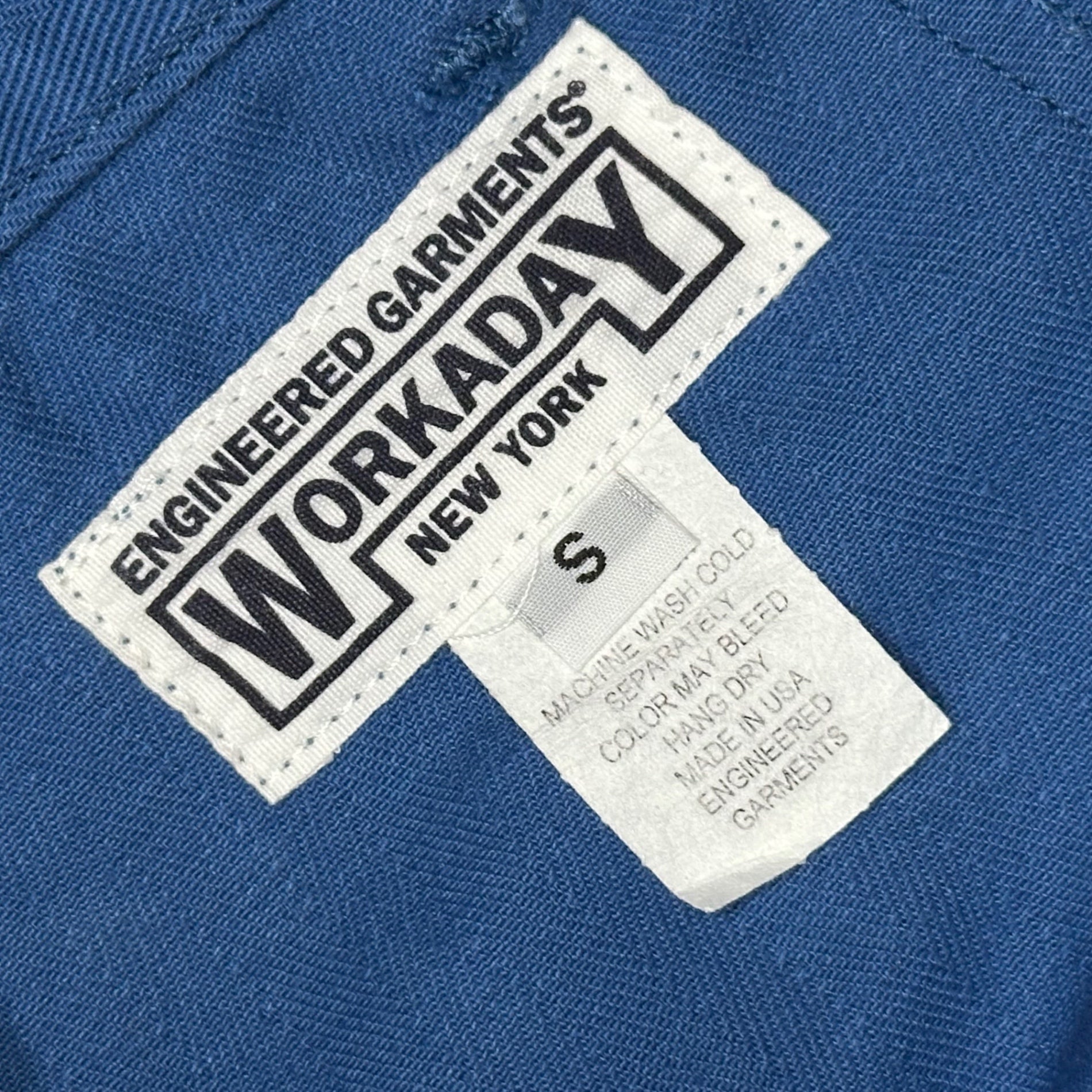 Engineered Garments(エンジニアードガーメンツ) WOKADAY Herringbone Work Pants ヘリンボーン ワーク パンツ S ブルー