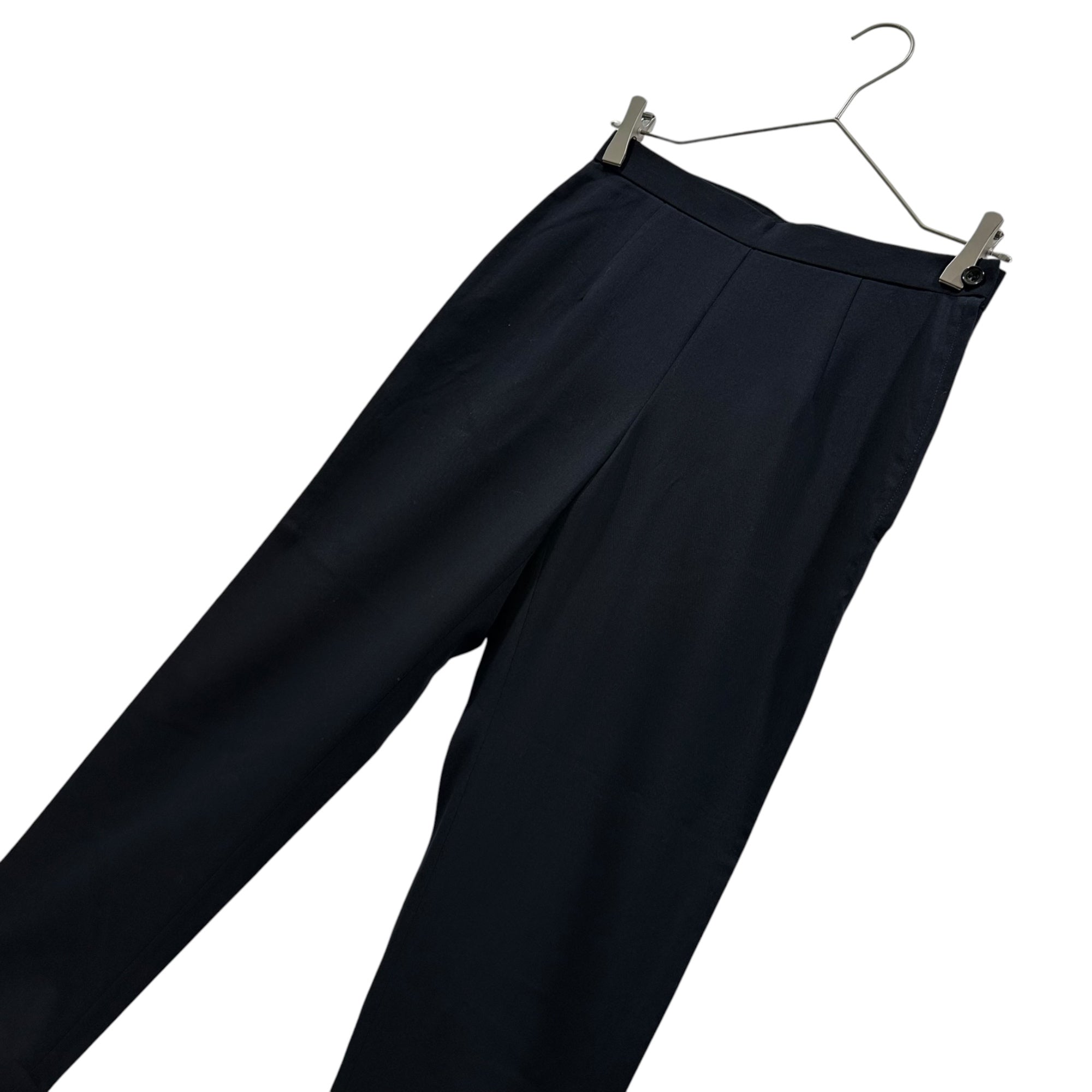 COMME des GARCONS(コムデギャルソン) 1990's Side-Zip Straight-Leg Slacks サイドジップ ストレート スラックス パンツ GP-10010S S ネイビー AD1998 90年代