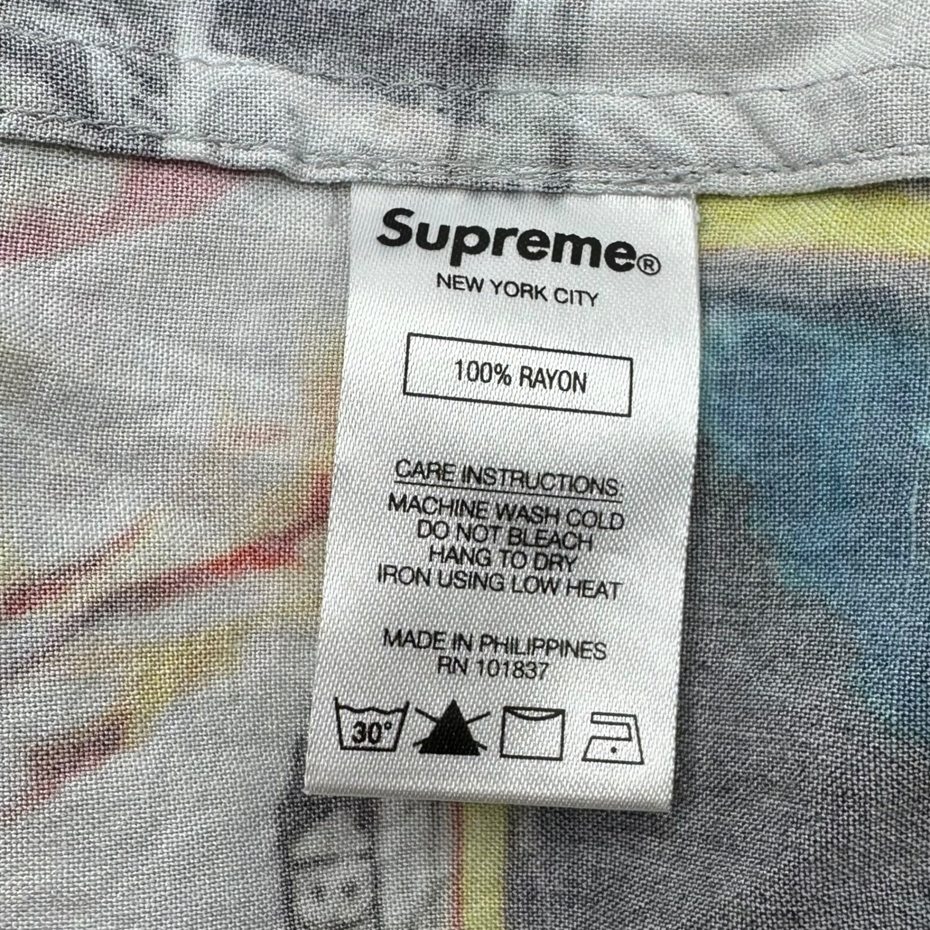 SUPREME(シュプリーム) 21SS 190 bowery rayon s/s shirt バワリー レーヨン 半袖 シャツ L マルチカラー