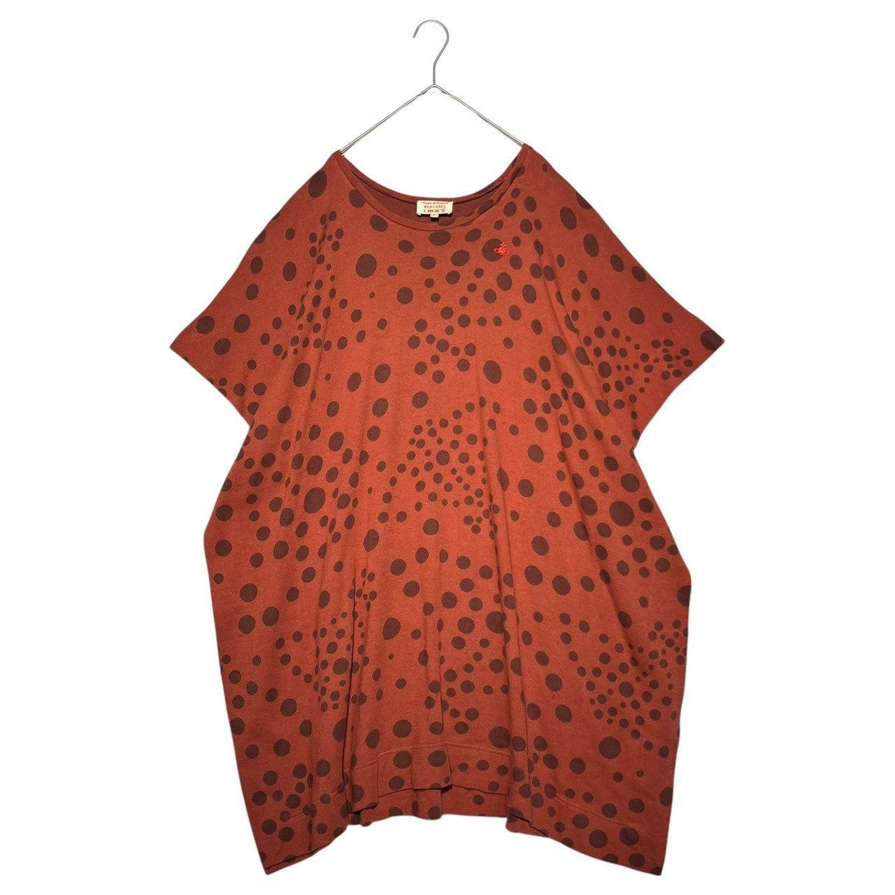 Vivienne Westwood RED LABEL CHOICE(ヴィヴィアンウエストウッドレッドレーベルチョイス) Random dot pattern sweatshirt dress ランダム ドット柄 スウェット ワンピース 16-55-571002 2(M) オレンジ