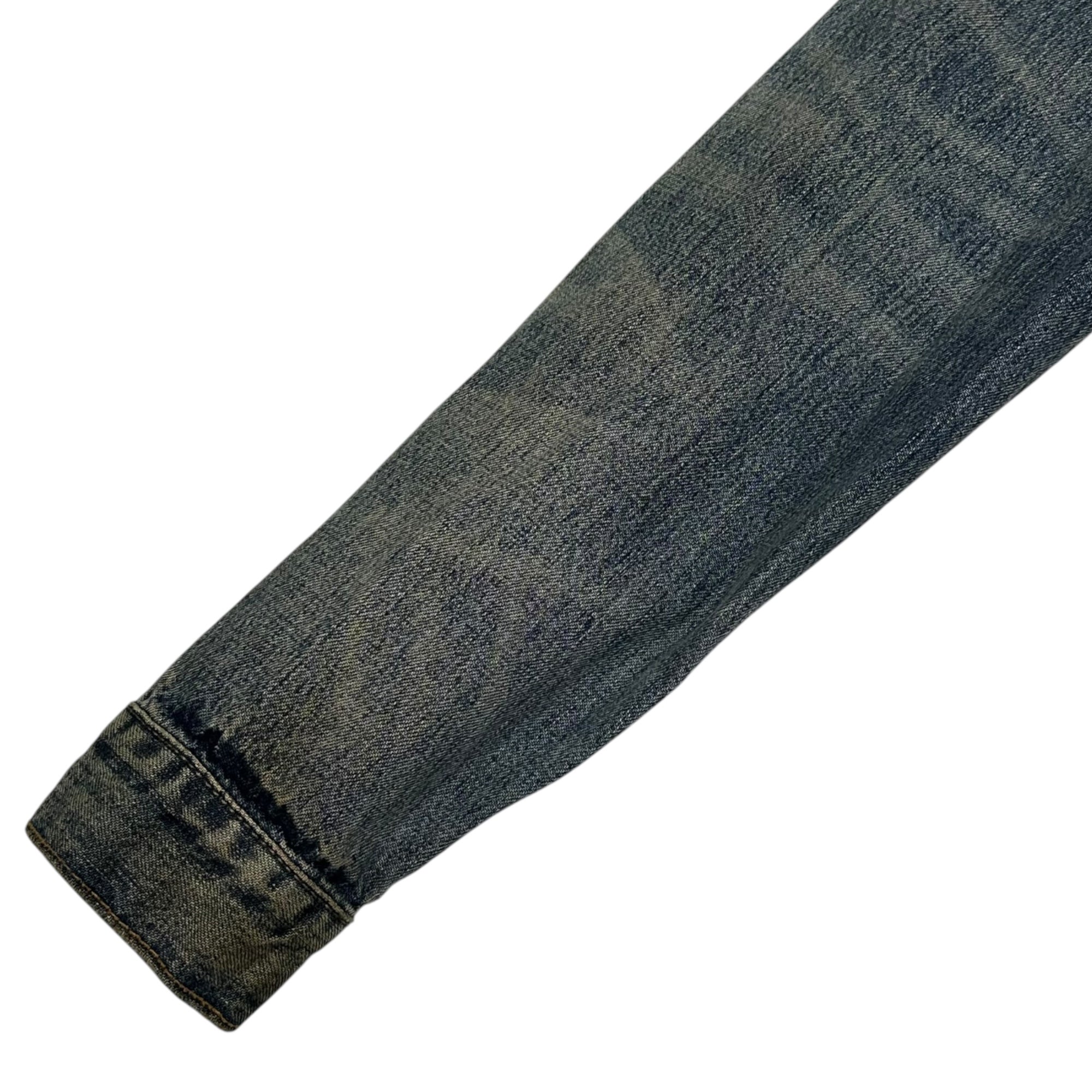 POLO RALPH LAUREN(ポロラルフローレン) 90’s~00's Type 2 Denim Tracker Jacket - Vintage-Washed セカンド タイプ ヴィンテージ 加工 デニム トラッカー ジャケット JR-RL-LM3107 L インディゴ インパクト21タグ 90年代後半～00年代