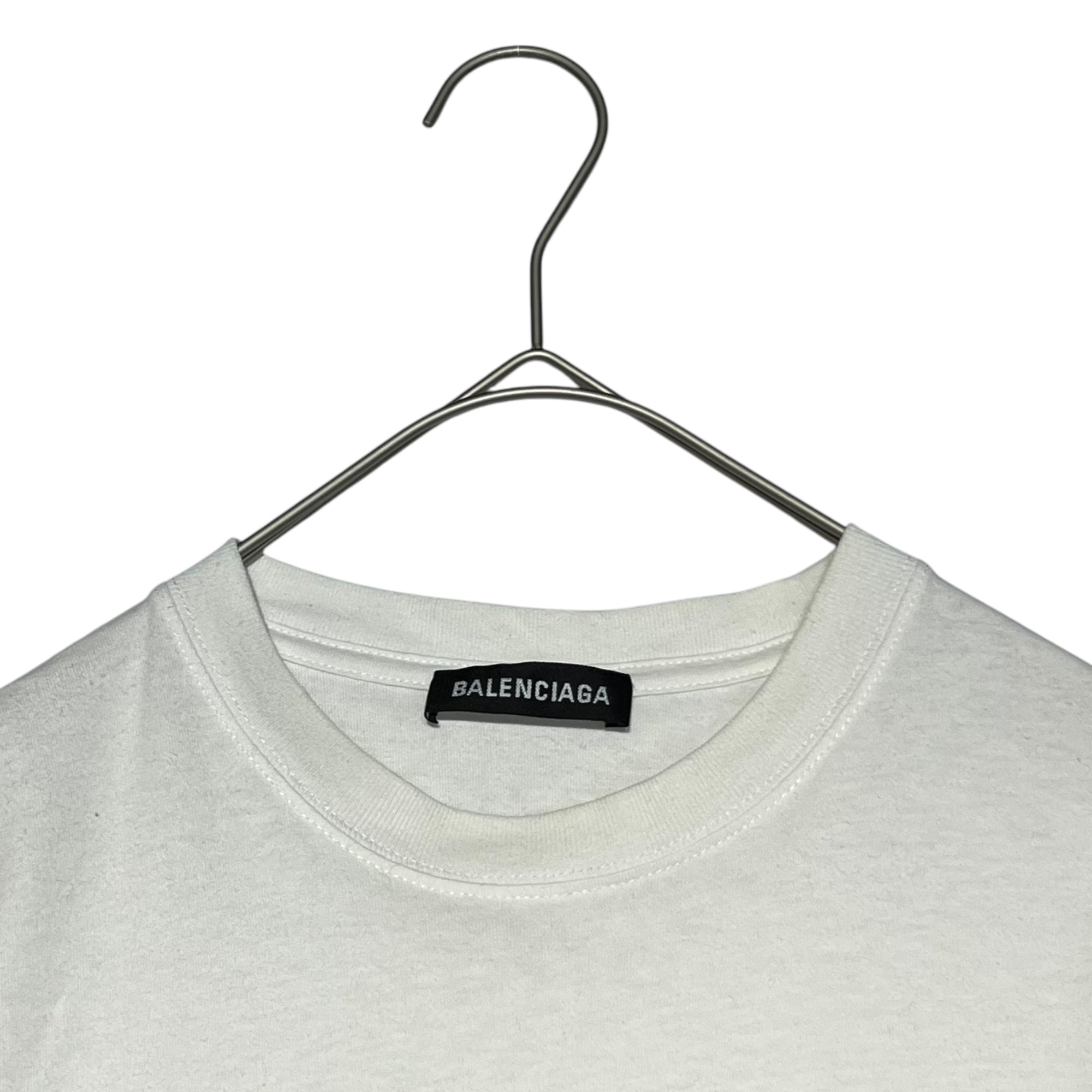 BALENCIAGA(バレンシアガ) 19AW  BB Logo Print Tee ロゴ Tプリント シャツ 578139 TEV48 M ホワイト