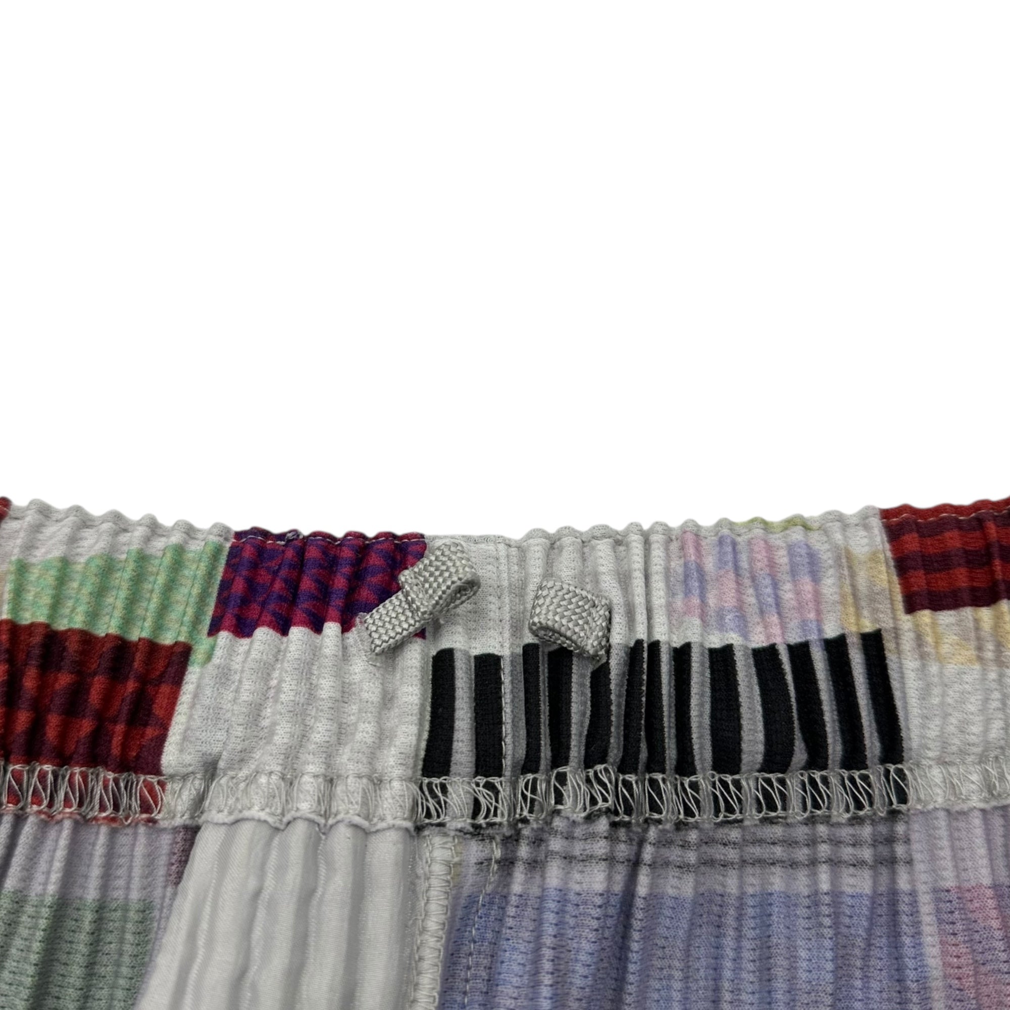 HOMME PLISSE ISSEY MIYAKE(オムプリッセイッセイミヤケ) Random Check Pleated Pants ランダム チェック プリーツ パンツ S マルチカラー