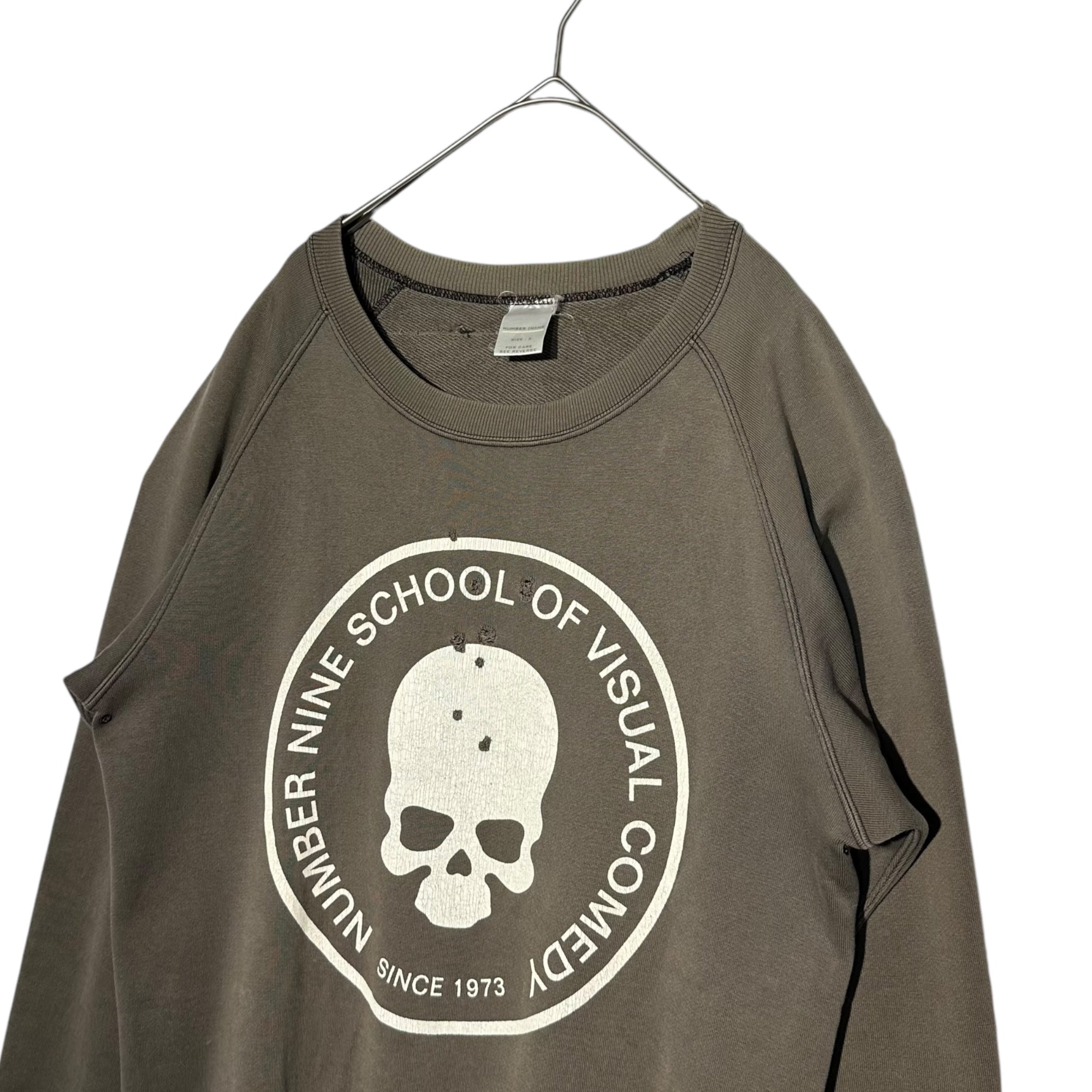 NUMBER (N)INE(ナンバーナイン) 01ss perforated skull sweat 穴あき