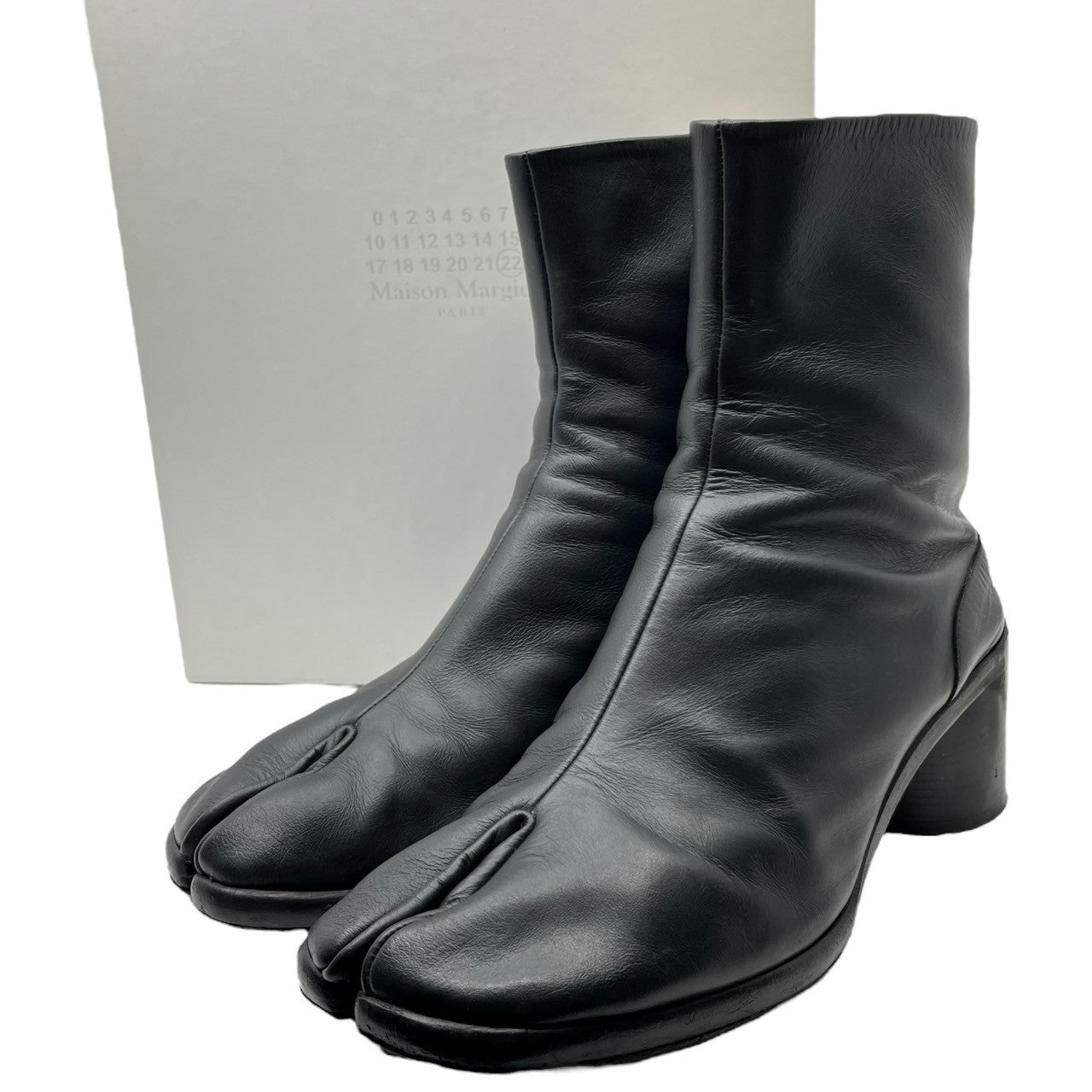 MAISON MARGIELA(メゾンマルジェラ) 21SS TABI BOOTS 足袋 ブーツ S57WU0132 41(26.5cm程度) ブラック レザー