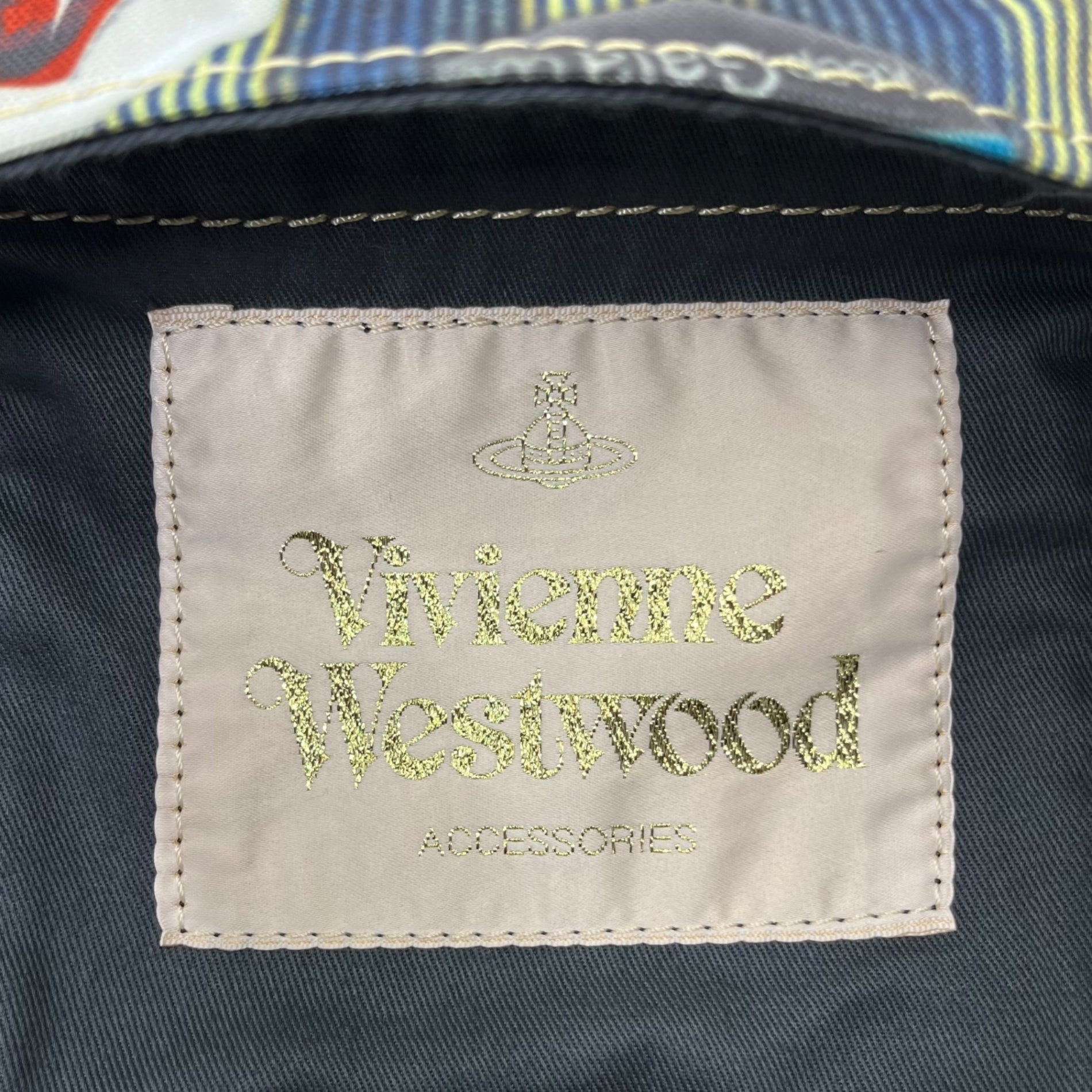 Vivienne Westwood ACCESSORIES(ヴィヴィアンウエストウッドアクセサリー) Anarchy Graphic Embroidery Orb Logo Tote アナーキー グラフィック 刺繍 オーブロゴ トート バッグ マルチ 花 ハンド