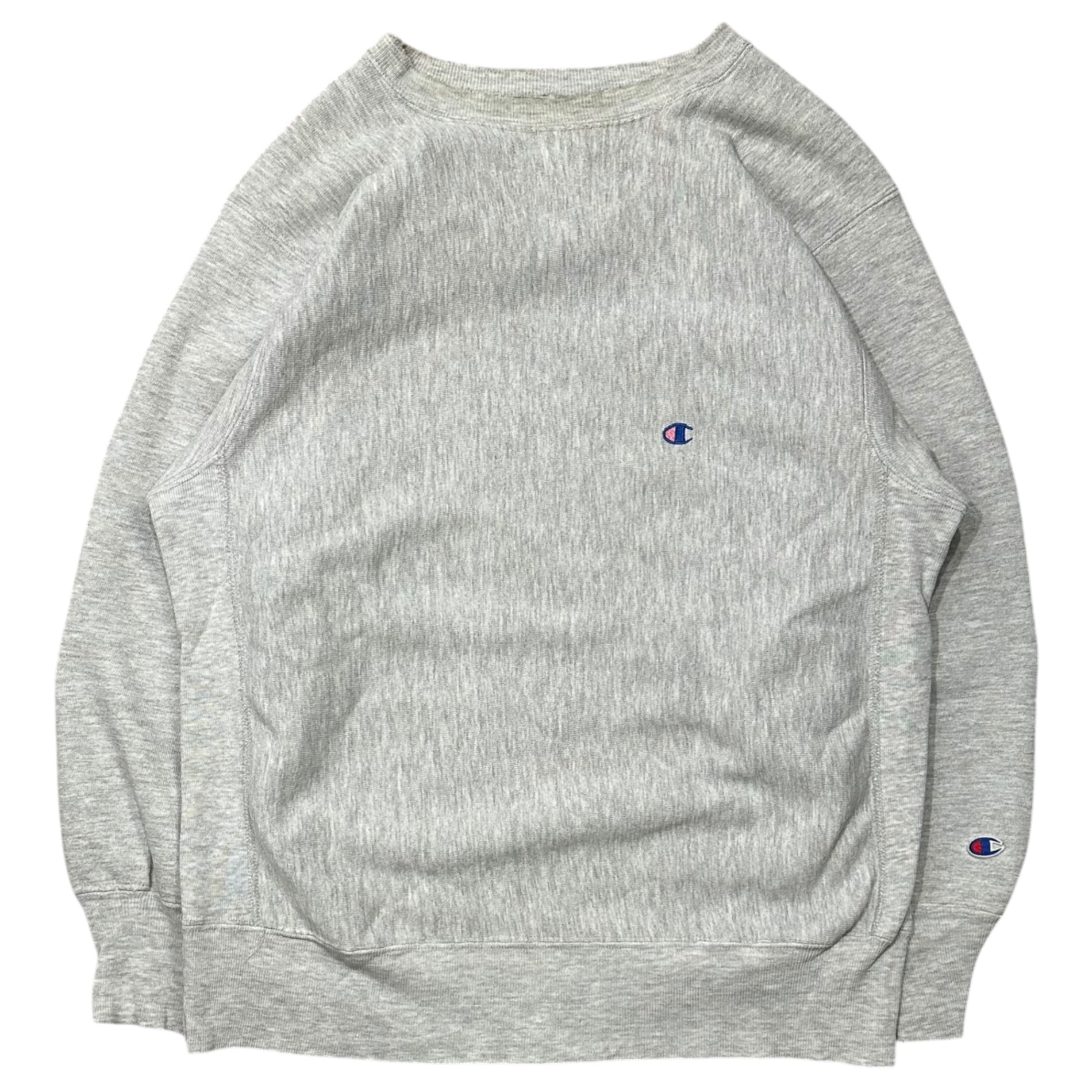 Champion(チャンピオン) 1990's REVERSE WEAVE SWEAT リバースウィーブ スウェット XL ライトグレー 90年代 無地 ヴィンテージ 刺繍タグ
