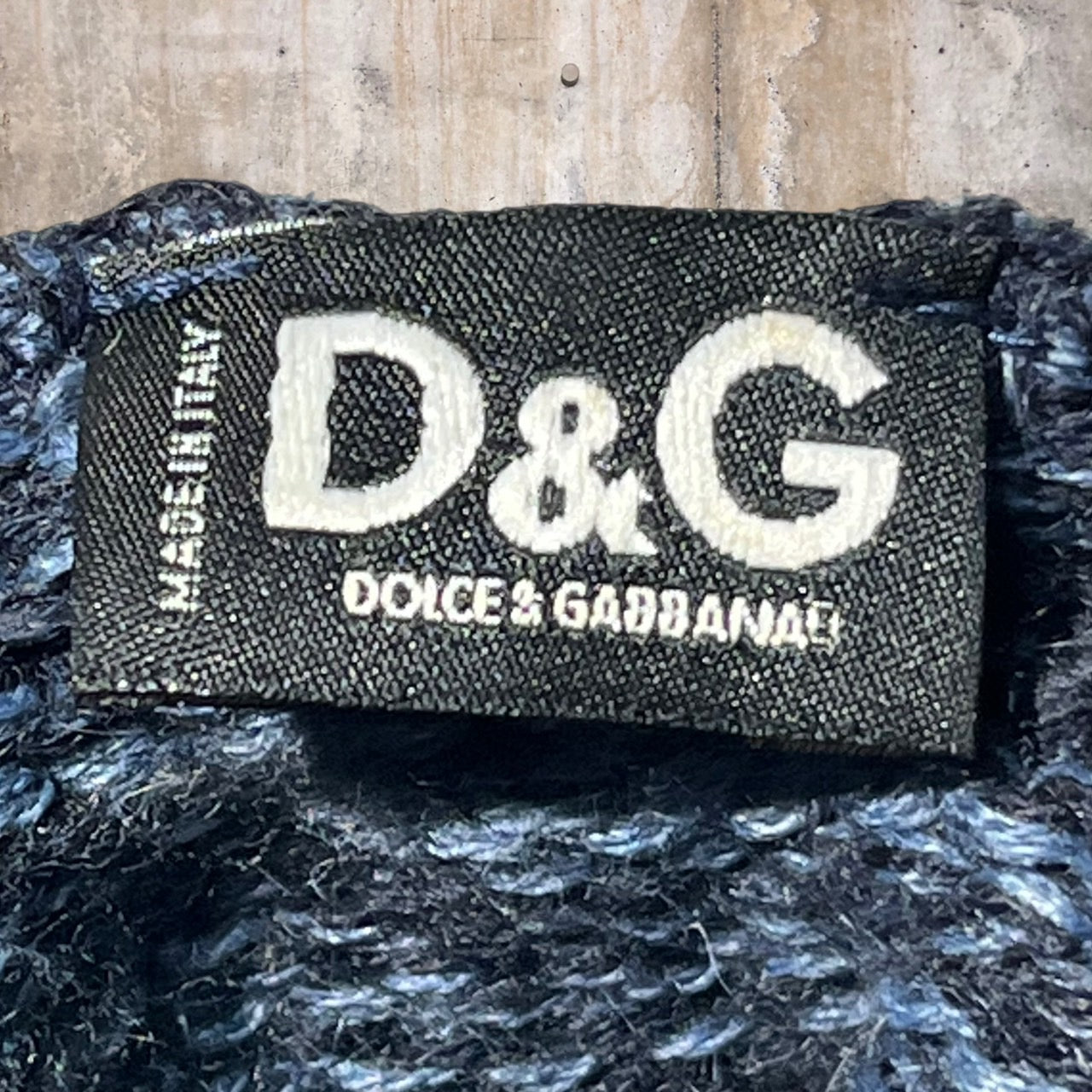 D&G DOLCE&GABBANA(ディーアンドジードルチェ&ガッバーナ) タートルネックニット 48(Lサイズ程度) ネイビー