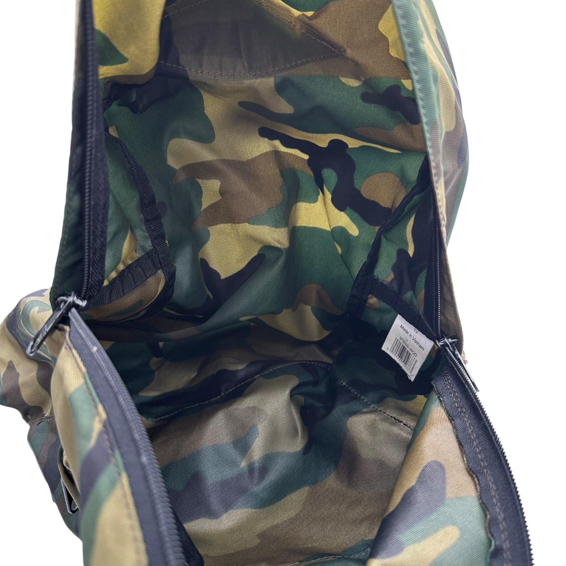Herve Chapelier(エルベシャプリエ) Camouflage Nylon Daypack カモフラ ナイロン デイパック リュック 978NW-WOO カーキ