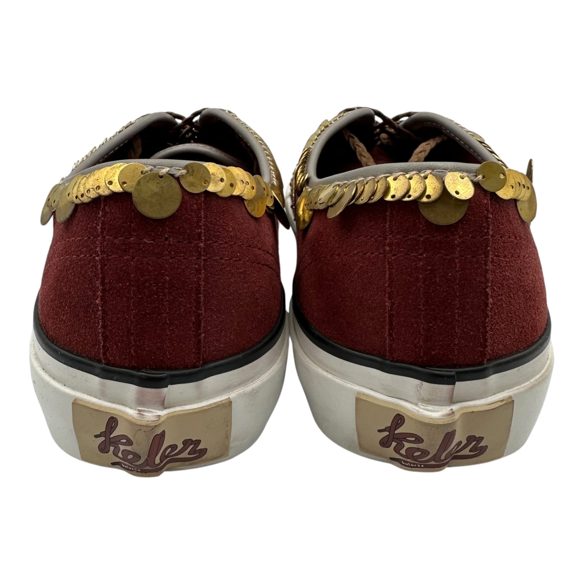 kolor(カラー) 24AW SHOES (C-BORDEAUX) 装飾 ローカット スニーカー 24WCL-A01501 27.5cm ボルドー