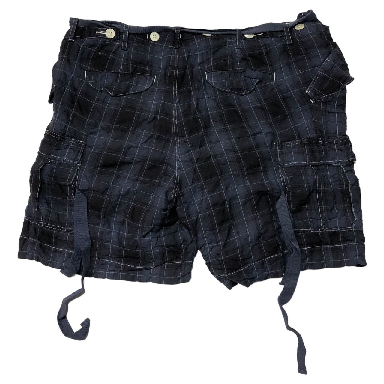 sacai(サカイ) 12SS cotton poly check shorts コットン ポリ チェック ショーツ ハーフパンツ 12-00251M SIZE 1(S) ブラック×パープル