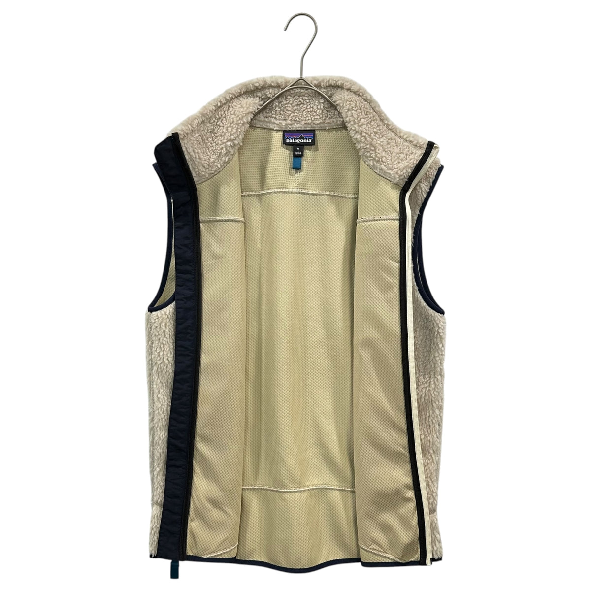 Patagonia(パタゴニア) 2022AW Classic Retro-X Vest クラシック レトロ X ベスト 23048FA22 M アイボリー×ネイビー