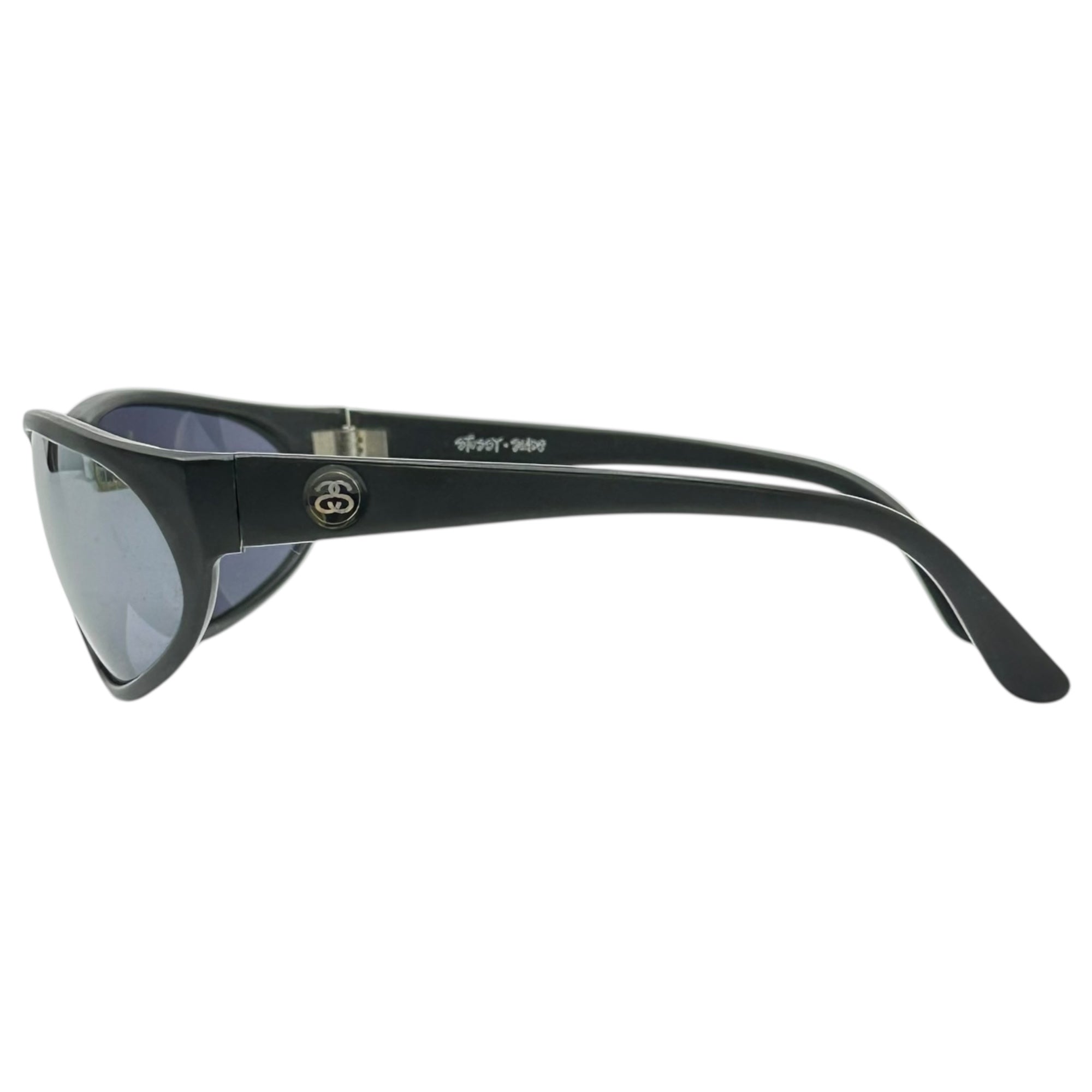 STUSSY(ステューシー) eye gear Mirror Lens Sunglasses ミラー レンズ サングラス ブラック メガネ OLD