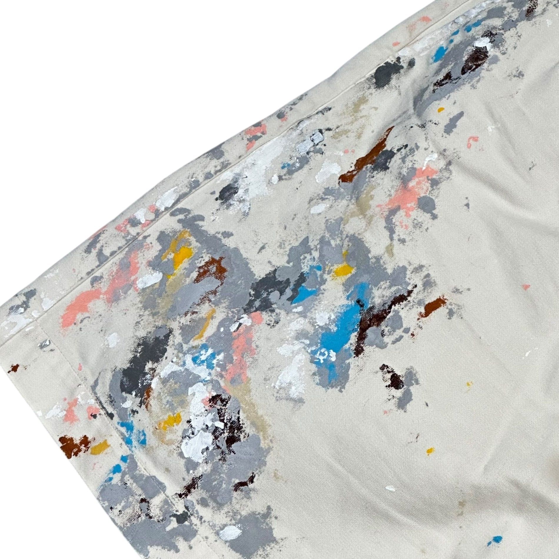SOE(ソーイ) Painter Shorts ペインター ショーツ 1201-60-011 1(S程度) ホワイト ハーフ ショート ペンキ SOE READY TO WEAR ボロ