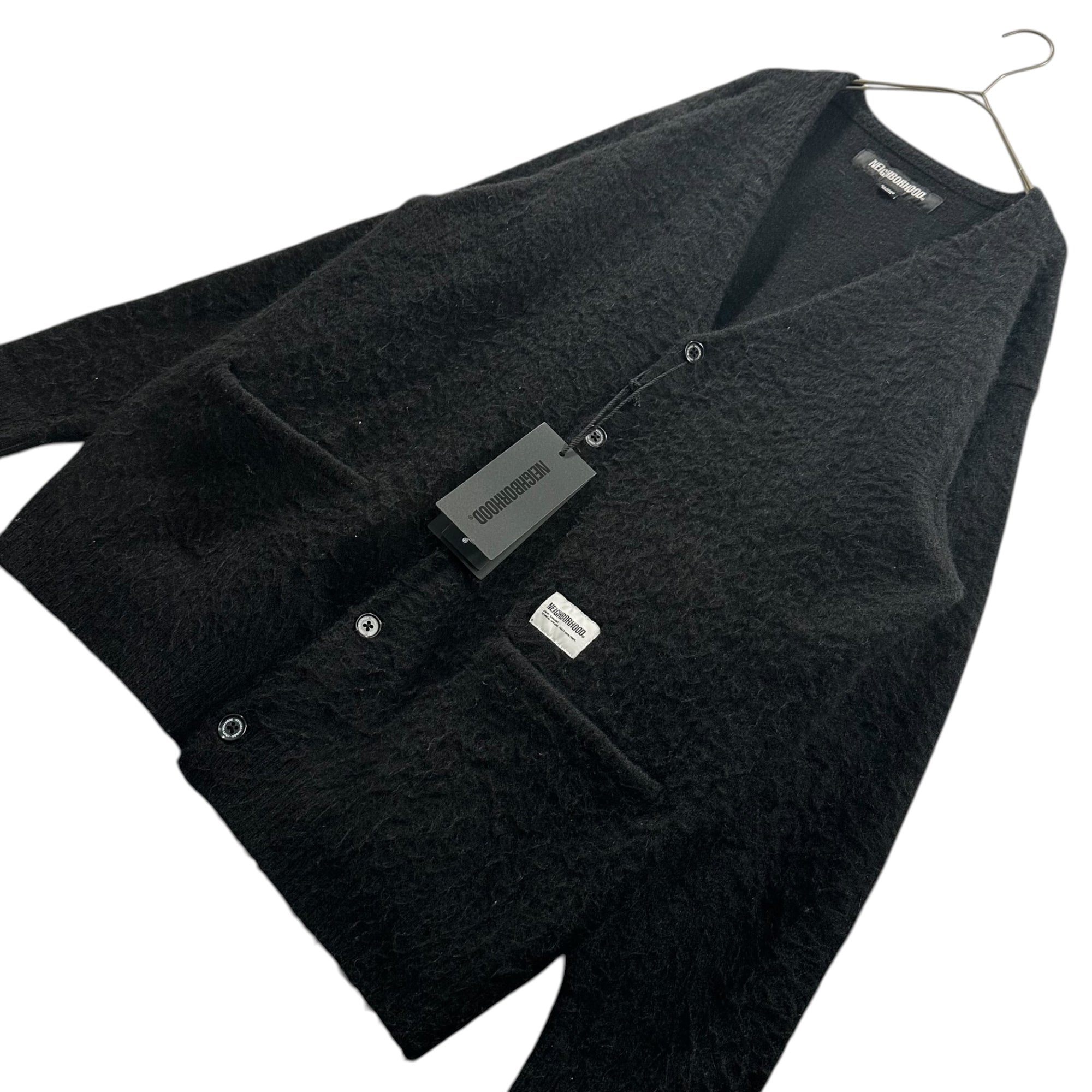 NEIGHBORHOOD(ネイバーフッド) 25AW MOHAIR CARDIGAN モヘア カーディガン 25213NH-KNM01 XL ブラック ニット