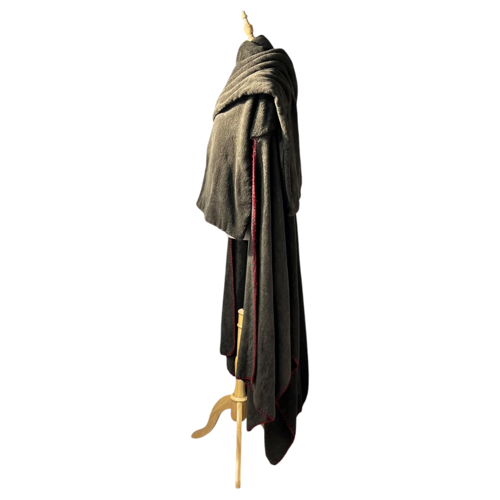 YOHJI YAMAMOTO POUR HOMME(ヨウジヤマモトプールオム) 12-13AW Collection runway worn blanket cloak コレクションランウェイ着用 毛布マント HD-C20-007 3 ブラウン×レッド