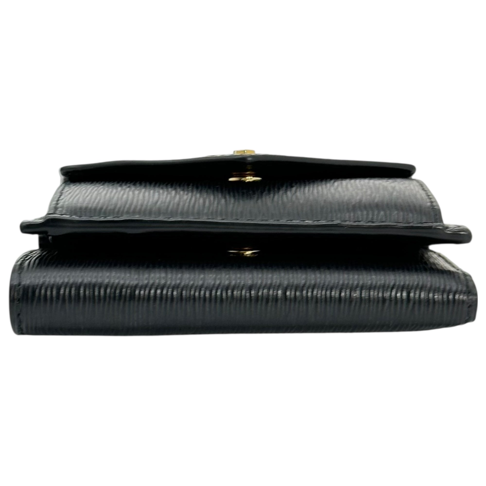 PRADA(プラダ) VITELLO MOVE tri-fold wallet ヴィッテロ ムーブ 三つ折り コンパクト 財布 ウォレット 1MH021 ブラック