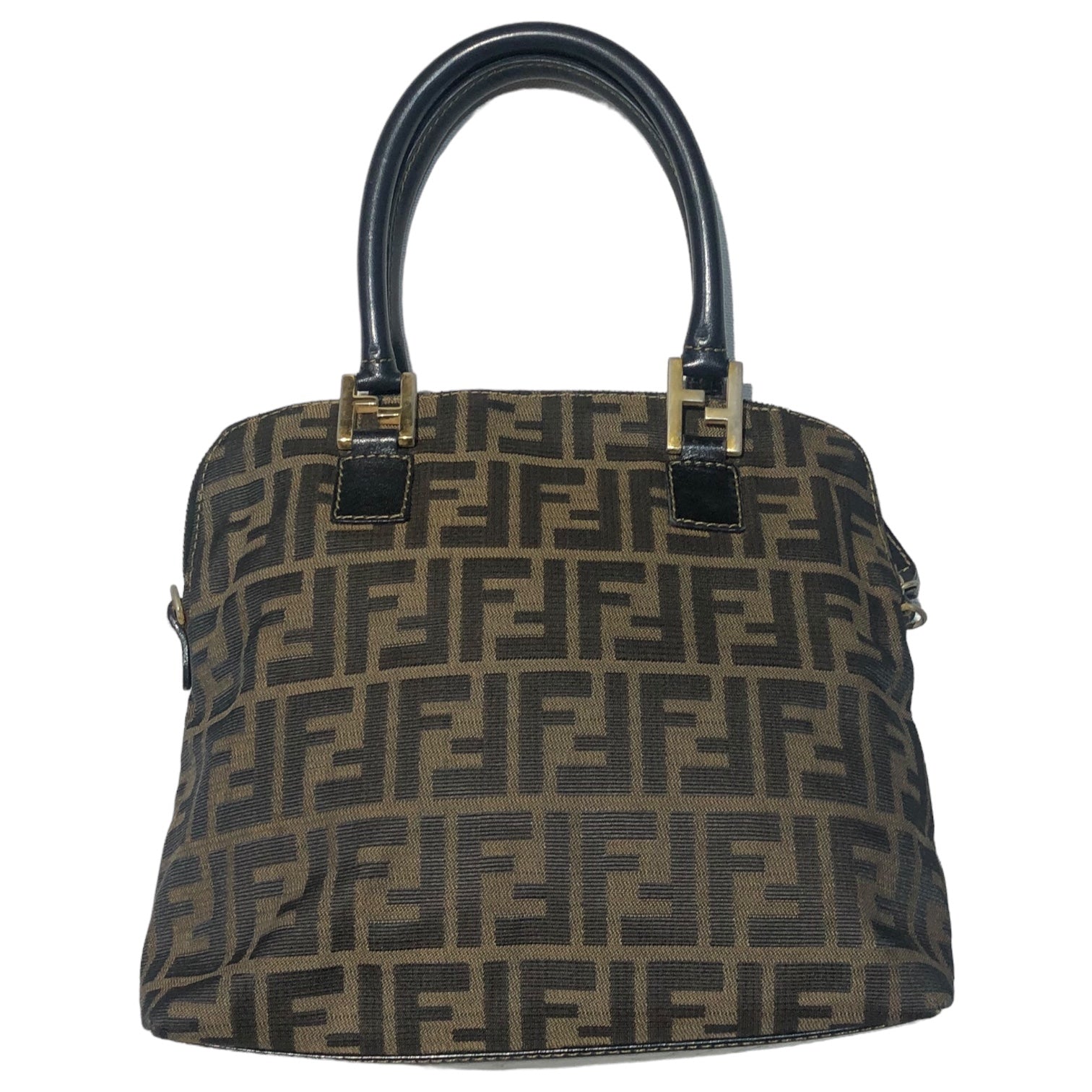 FENDI(フェンディ) vintage zucca jacquard handbag ヴィンテージ ズッカ 柄 ハンド バッグ ブラウン OLD