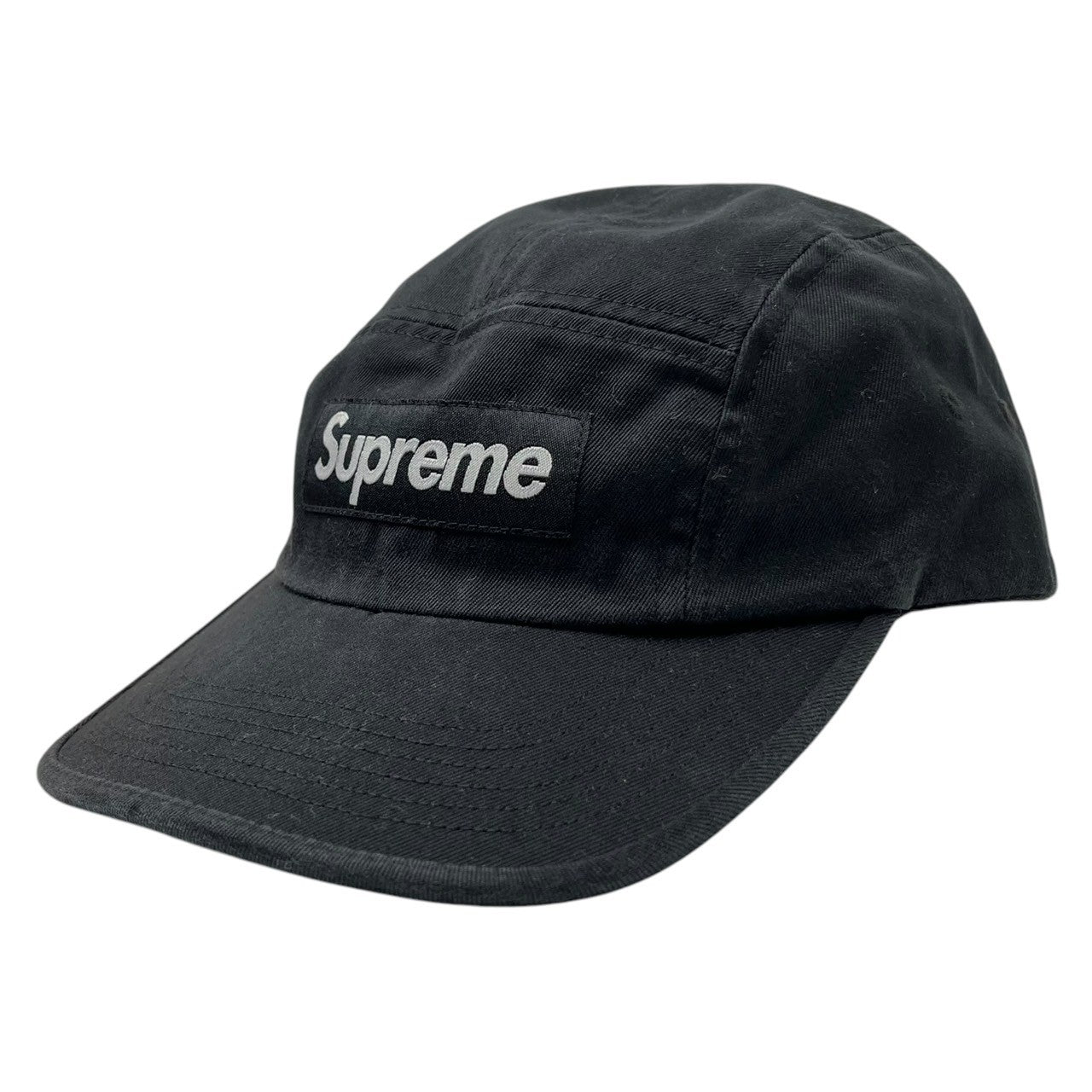 SUPREME(シュプリーム) WASHED CHINO TWILL CAMP CAP ウォッシュド チノ ツイル キャンプ キャップ FREE ブラック