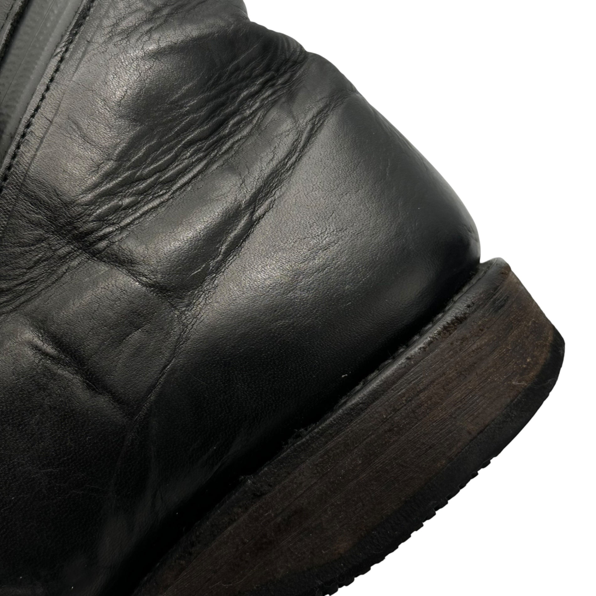 The Viridi-anne(ザヴィリディアン) 14AW 表裏一体/INDIVISIBLE Spiral Zip Boots スパイラル ジップ ブーツ VI-2302-09 2(M程度) ブラック ソール張替え済
