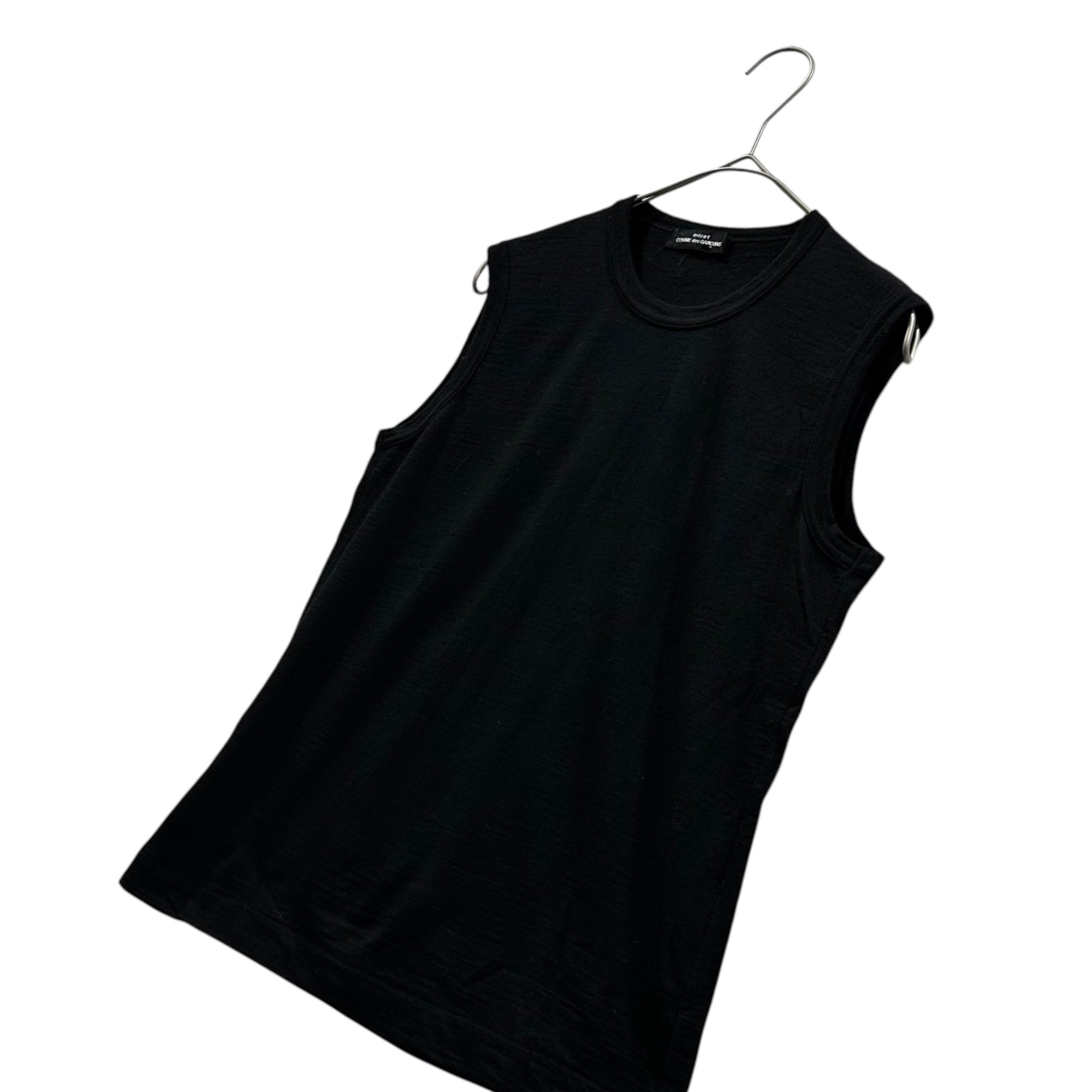 tricot COMME des GARCONS(トリココムデギャルソン) 1997AW Wool sleeveless T-shirt ウール ノースリーブ Tシャツ TT-070400 表記無(M程度) ブラック AD1997 90's 90年代