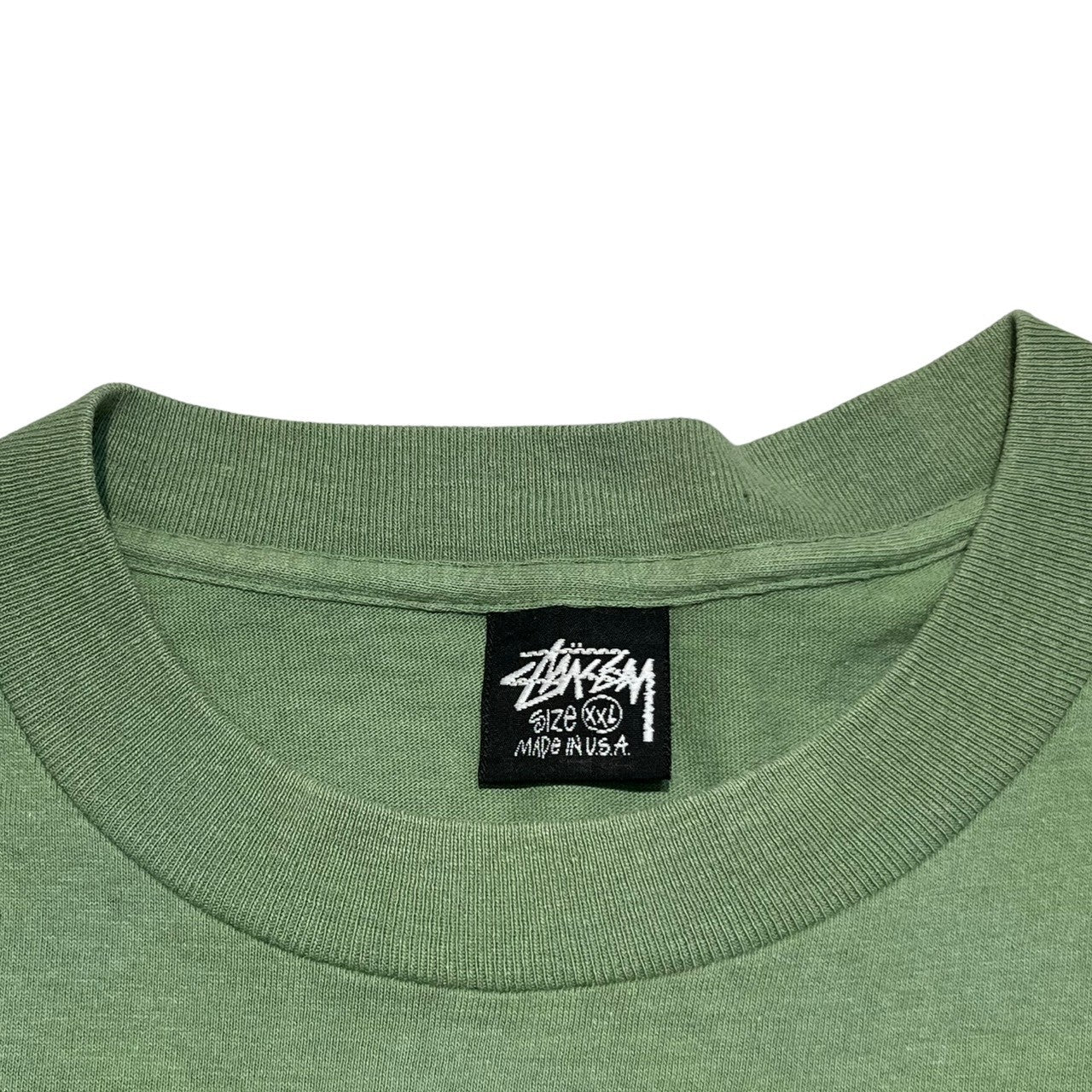 STUSSY(ステューシー) 90's ”STUSSY TROOPS 1992” TEE ヴィンテージ ロゴ Tシャツ XXL グリーン OLD オールド 90年代